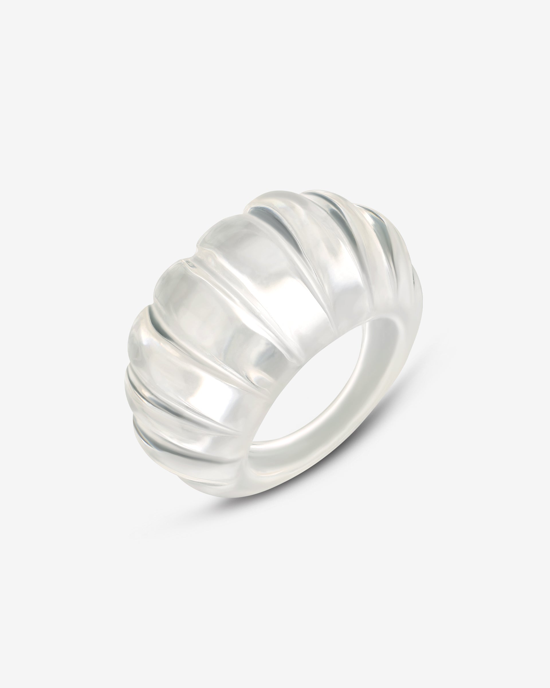 Transparent Swirl Ring