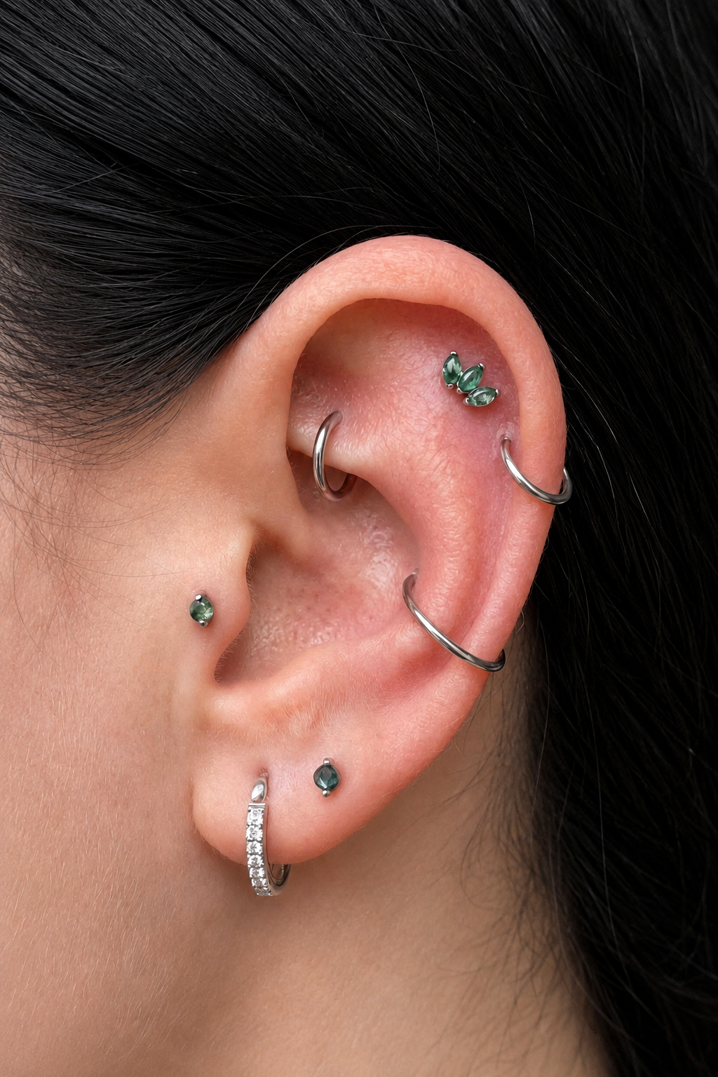 L Silver Plain Clicker - 12mm