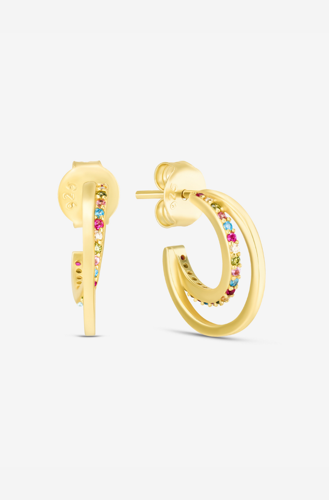 Multicolor Glaze Earrings - Pair