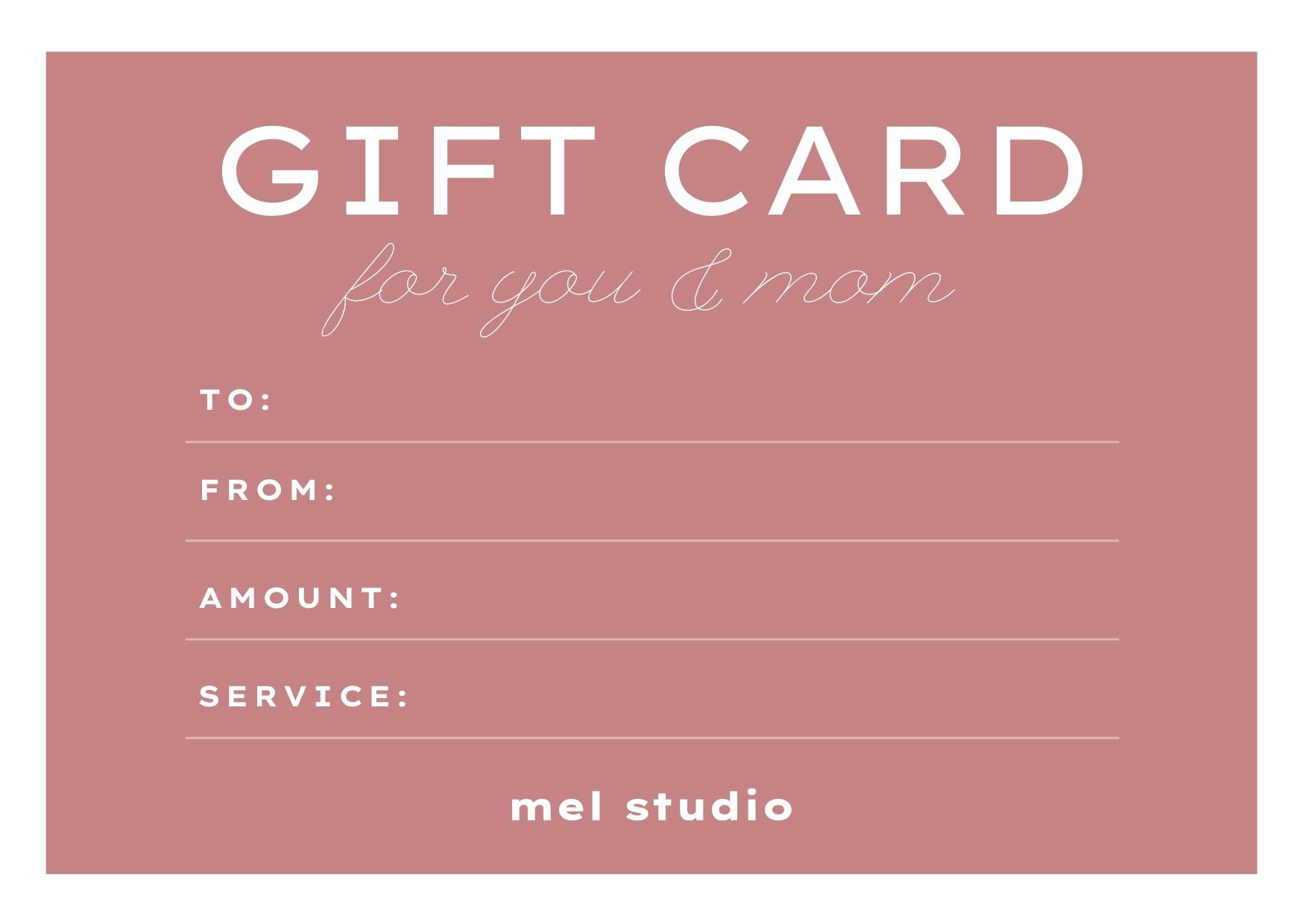 Mother's Day E-Gift Card