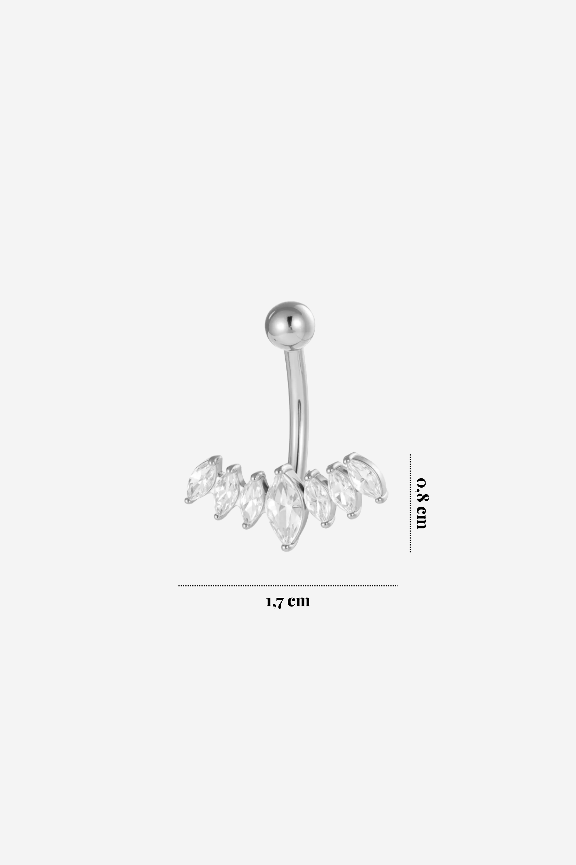 Piercing Umbigo Muse Prateado