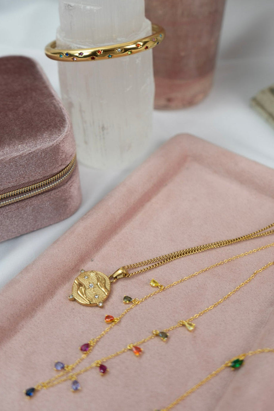 Rainbow Drops Necklace