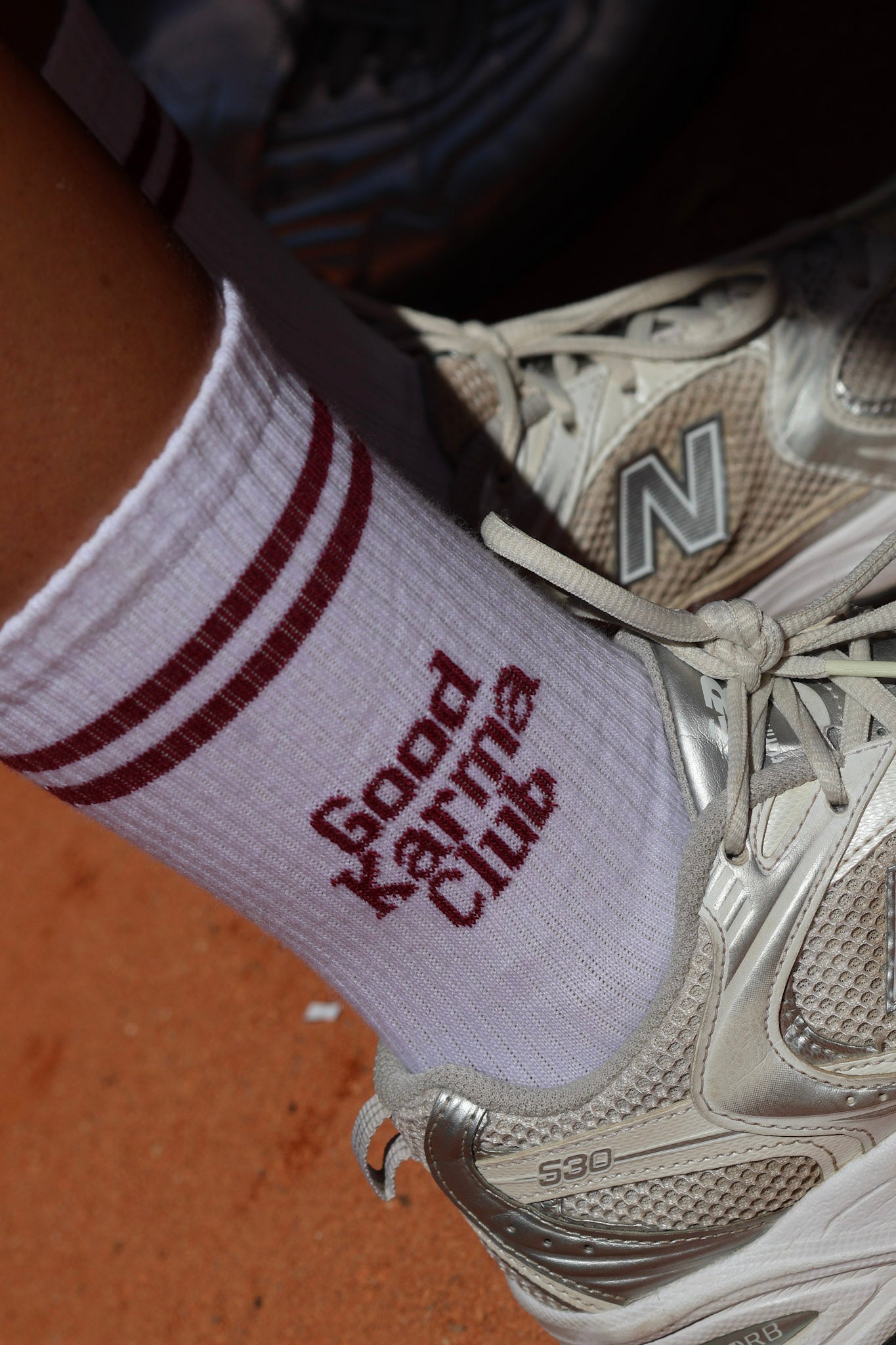 Bordeaux Good Karma Club Socks