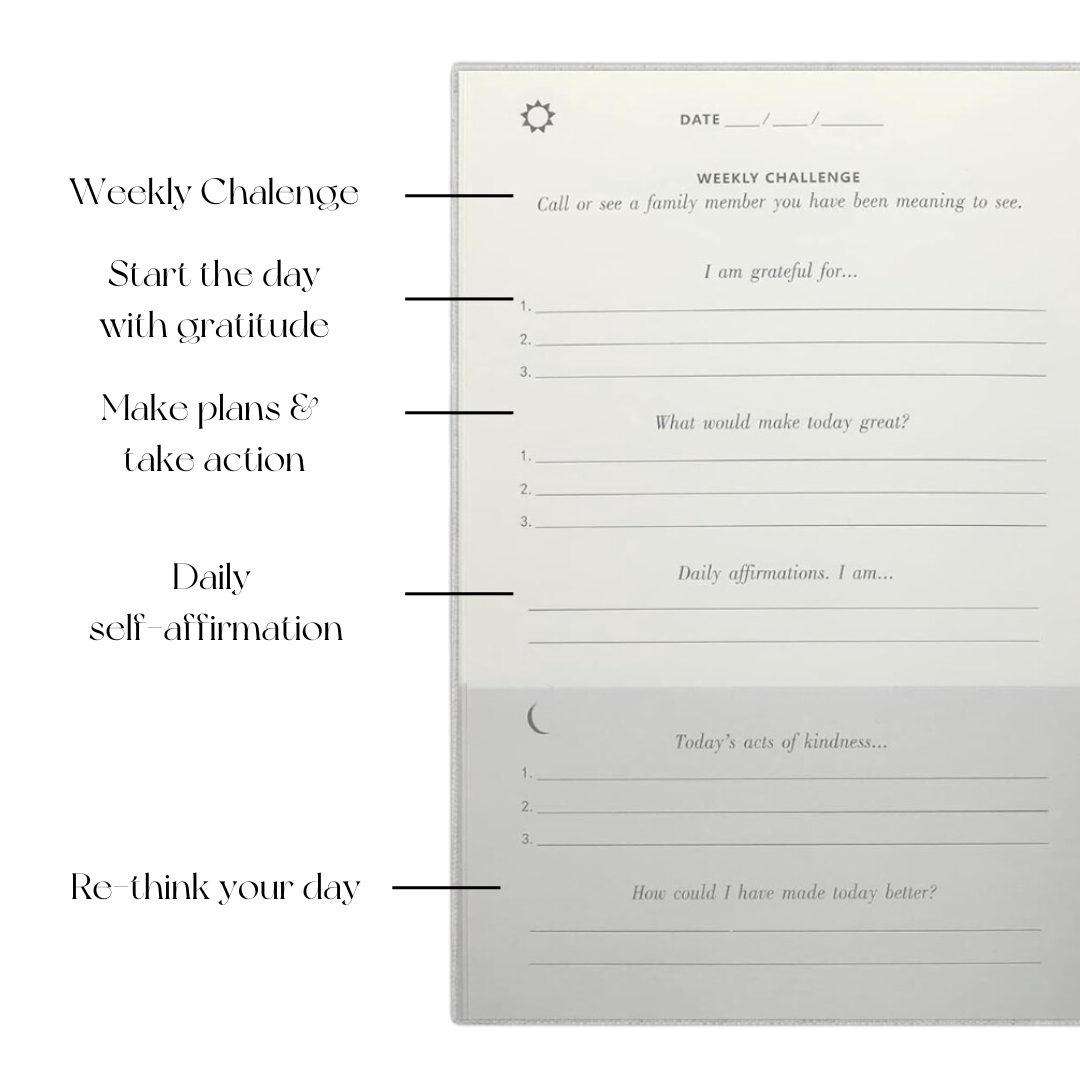 White Gratitude Journal