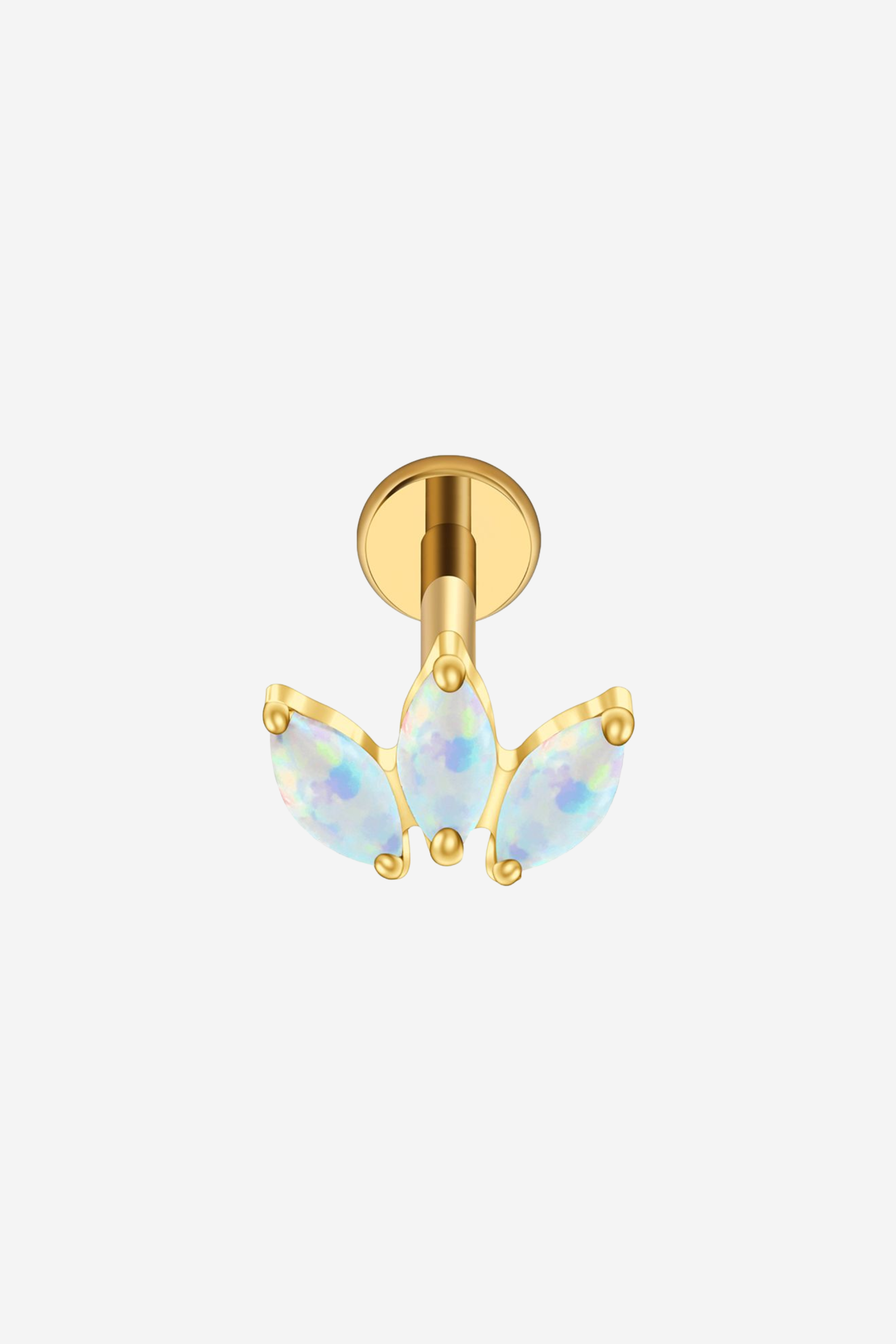 Moonstone Lotus Titanium Piercing