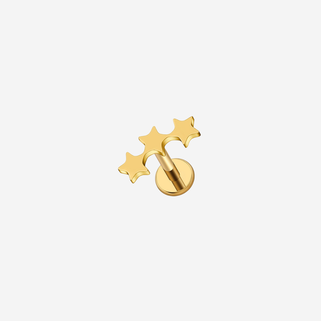 Triple Star Titanium Piercing