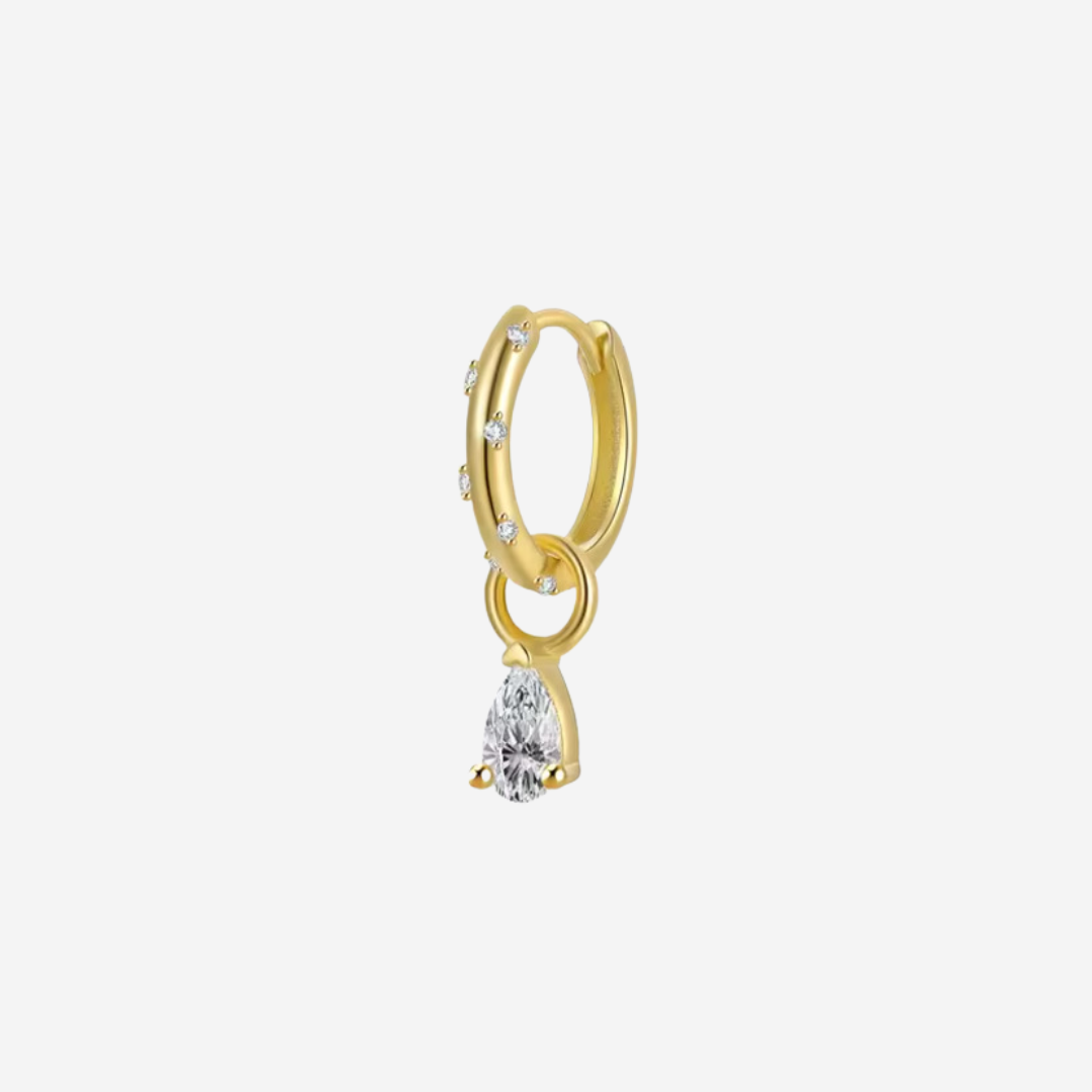 White Drop Kohla Hoop - Unit