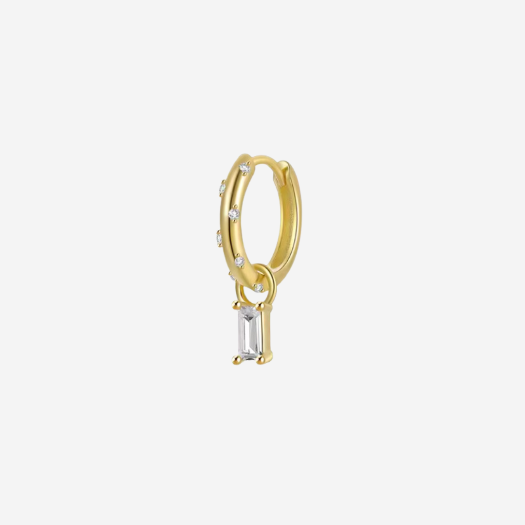 White Baguette Kohla Hoop - Unit