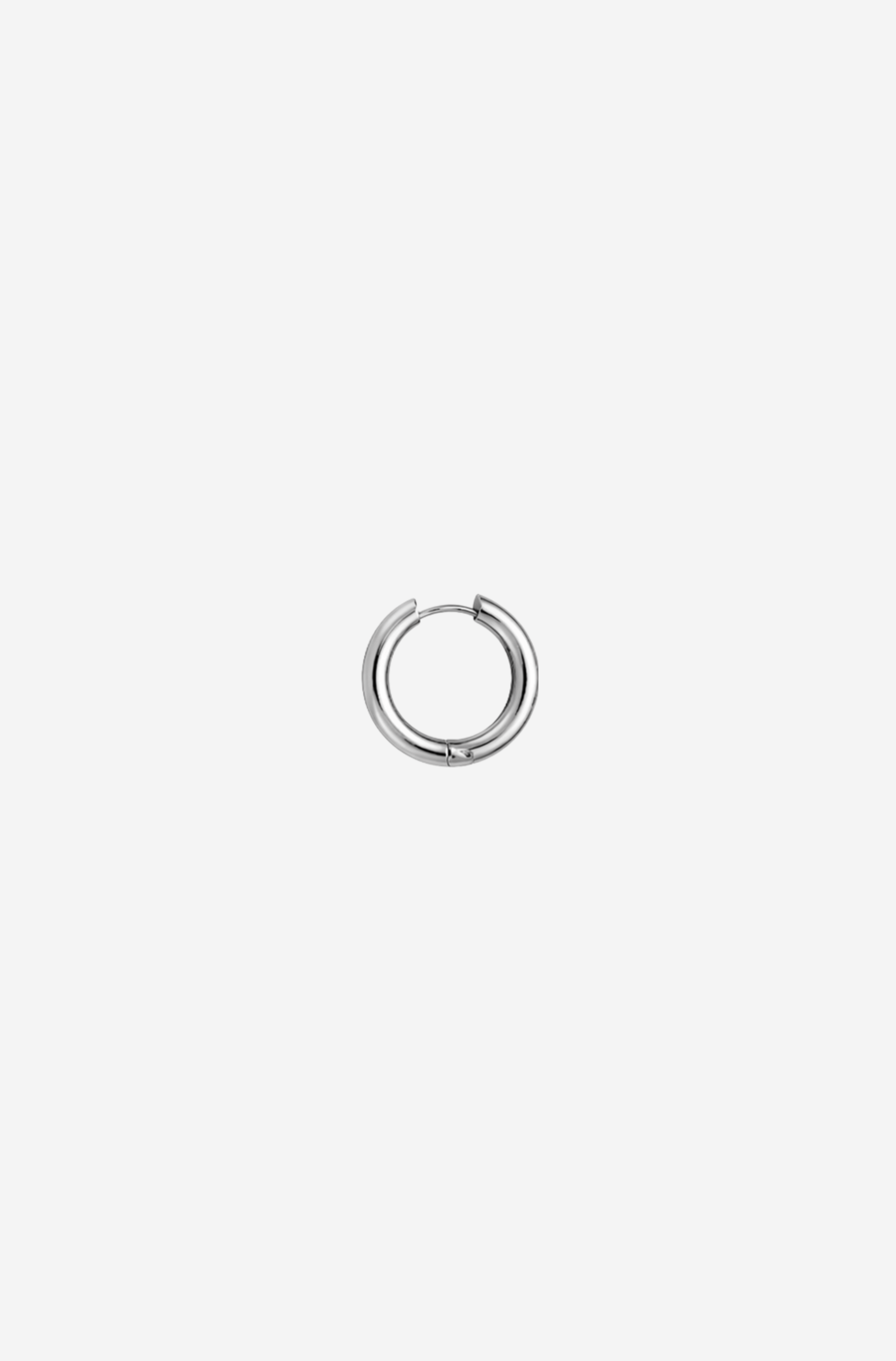 Bold Silver Hoop M