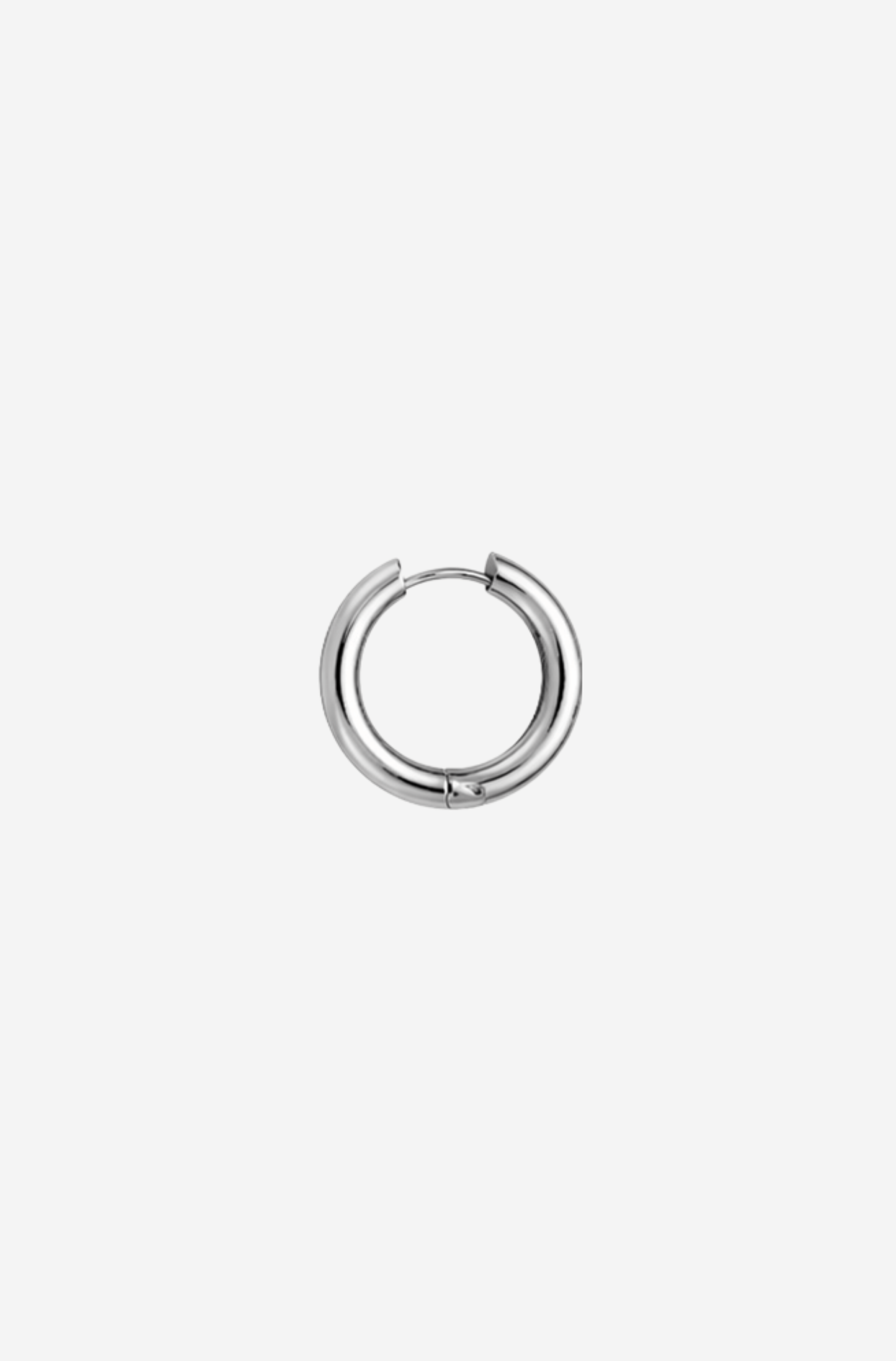 Bold Silver Hoop XXL