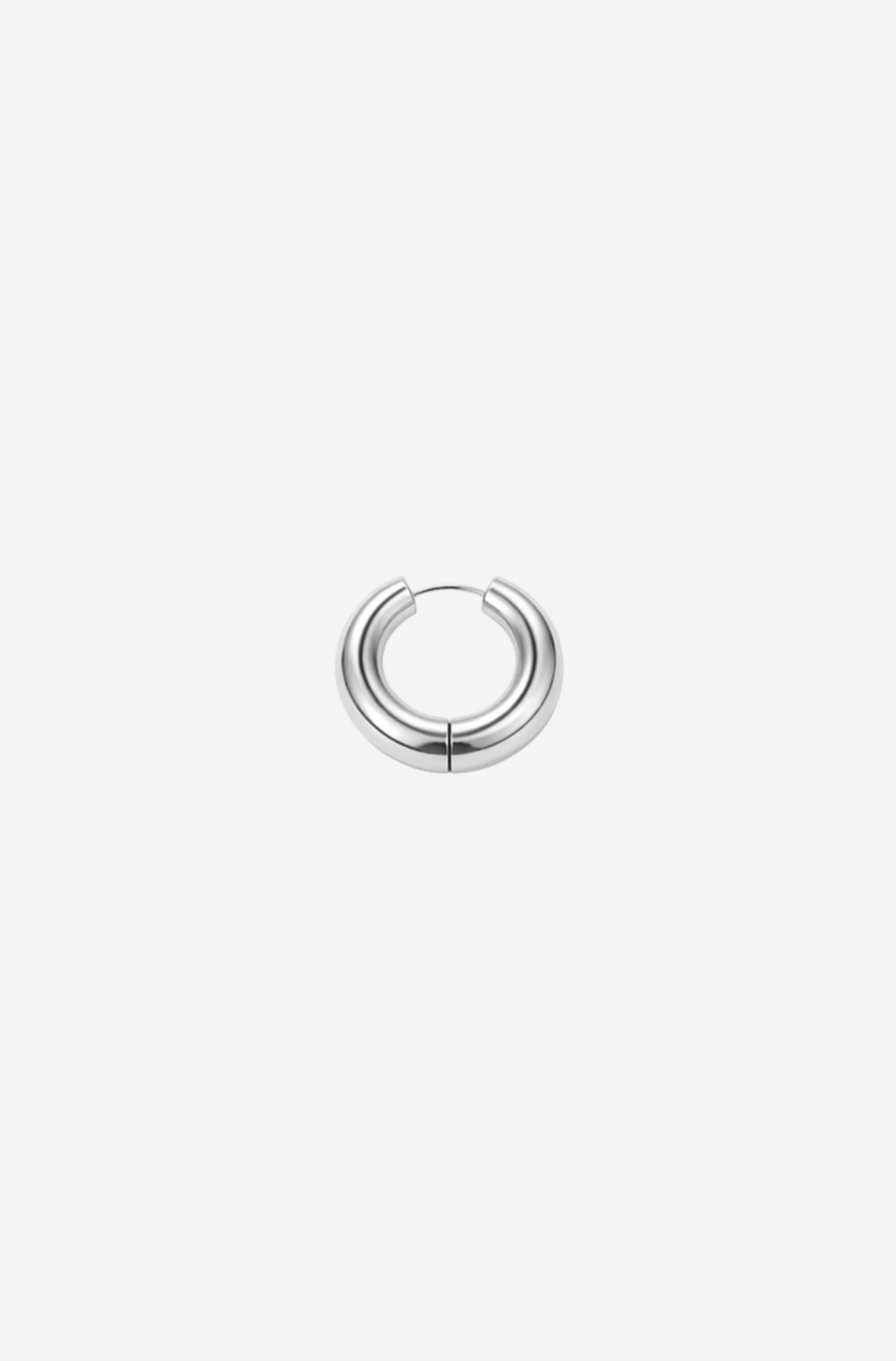 Chunky Silver Maxi Hoop