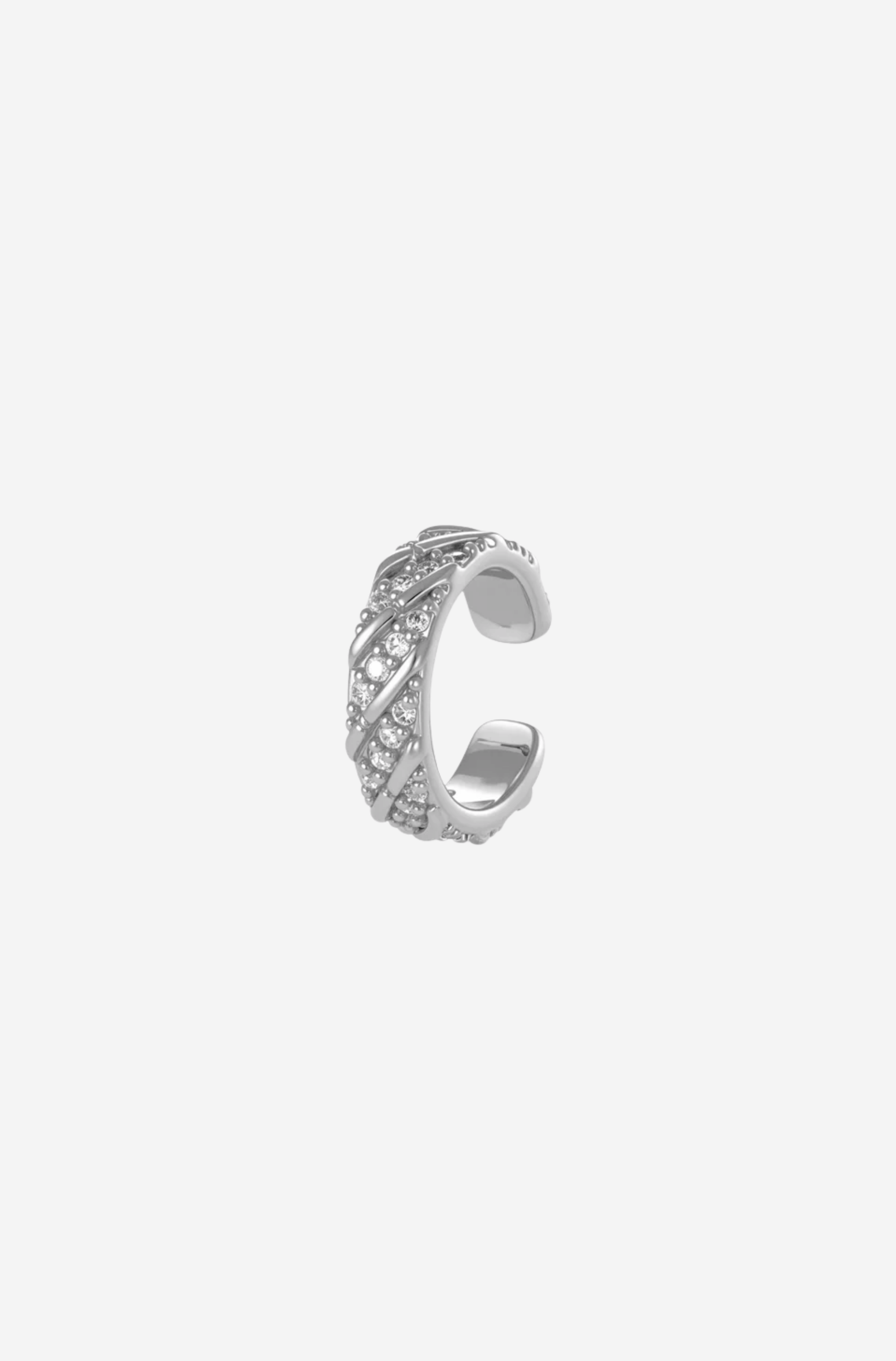 Silver Candy Earcuff