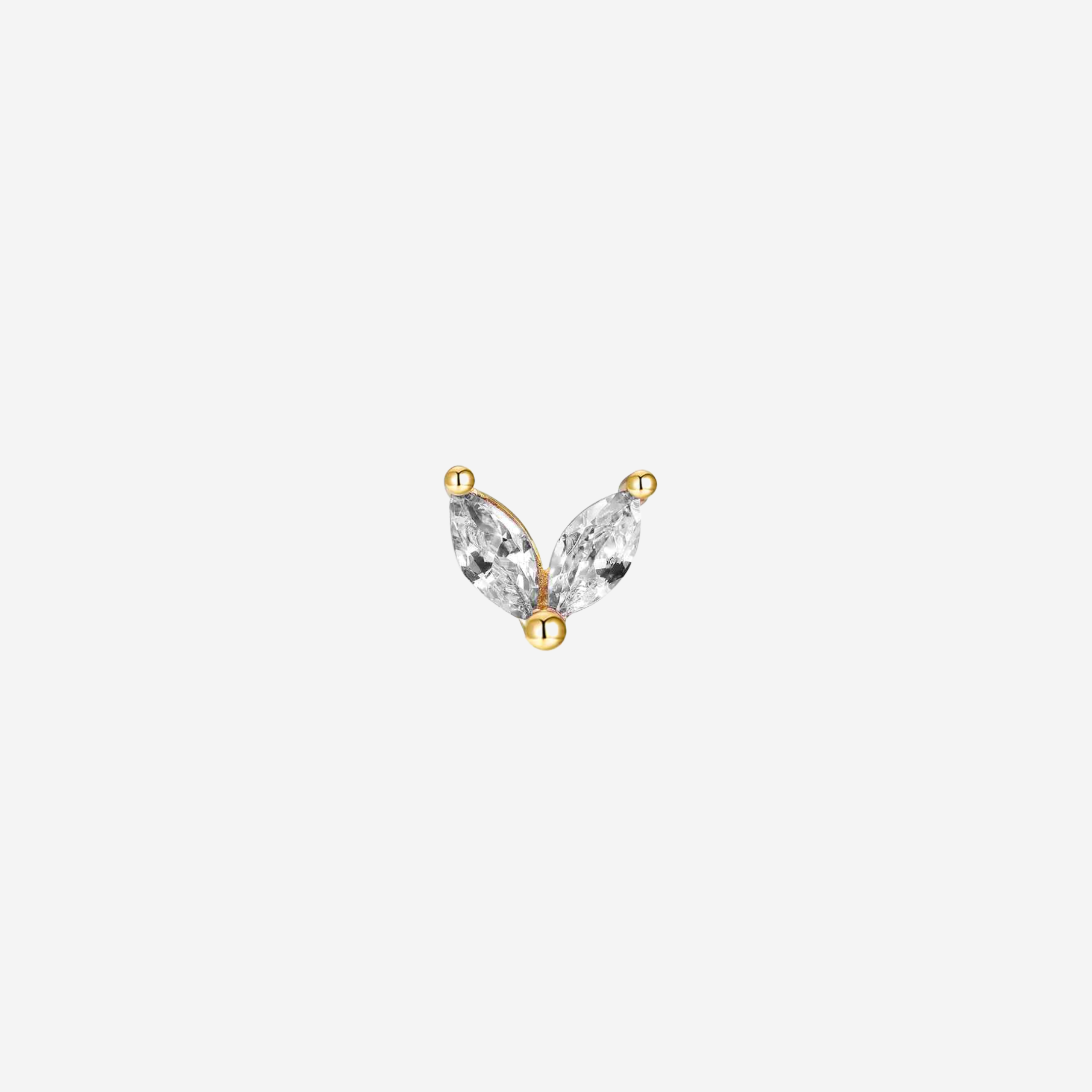 White Fleur Earring - Unit