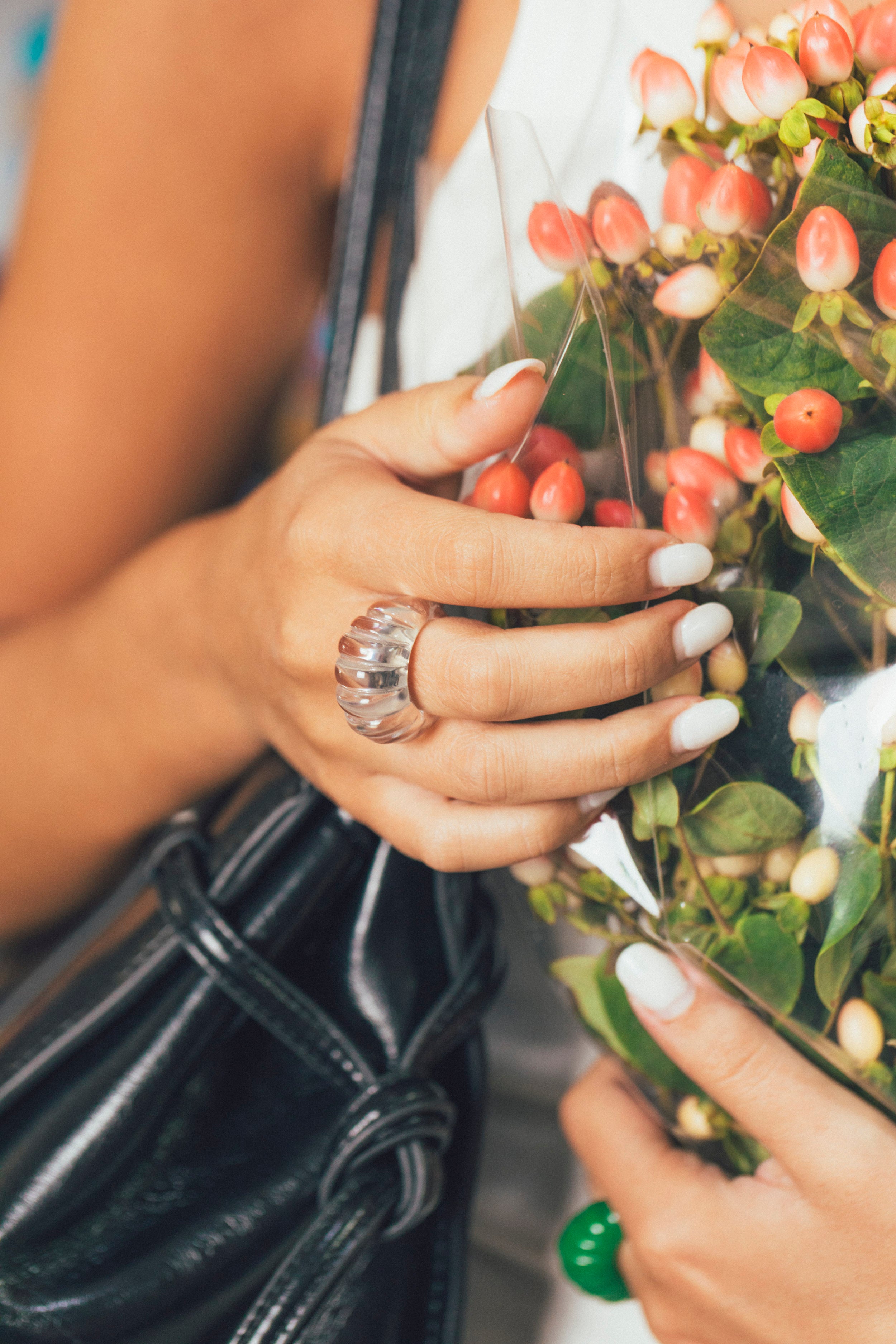 Transparent Swirl Ring