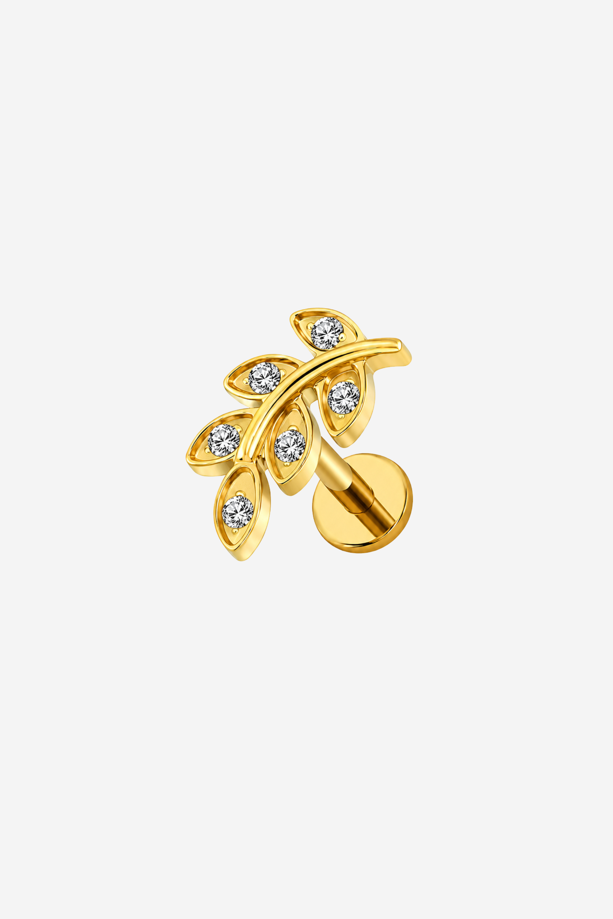 Piercing White Vine em Titânio