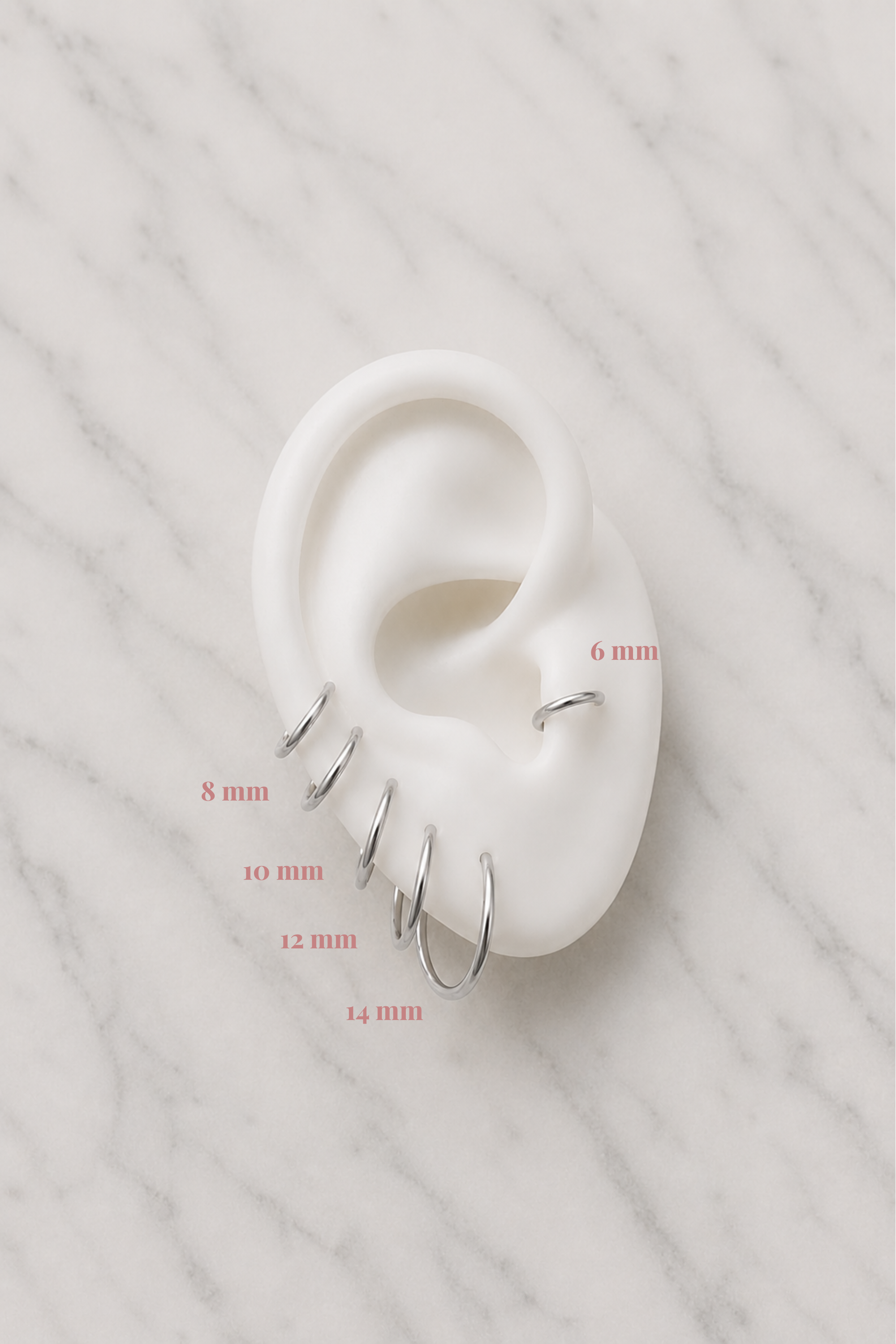 M Silver Plain Clicker - 10mm