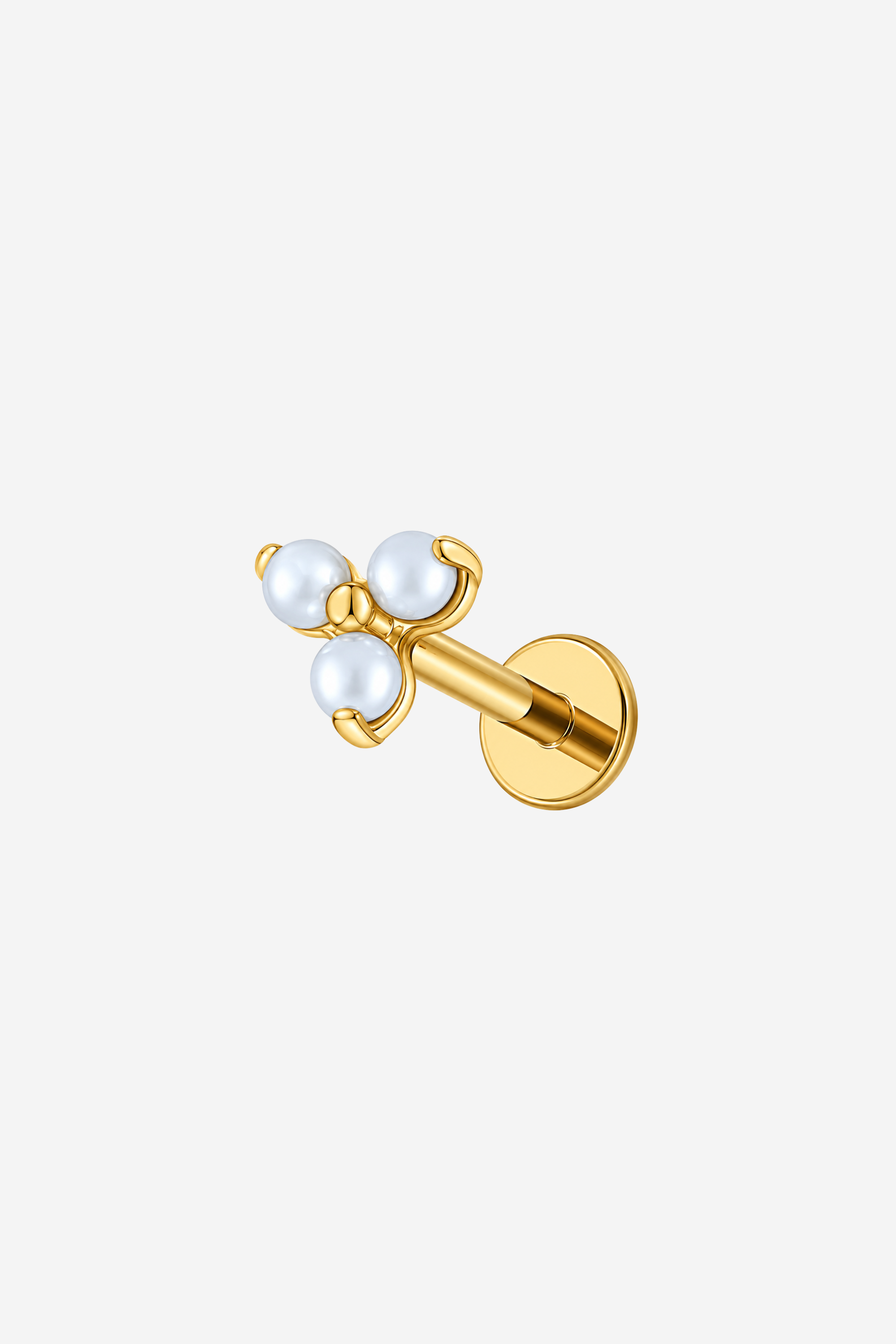 Pearl Tri Titanium Piercing