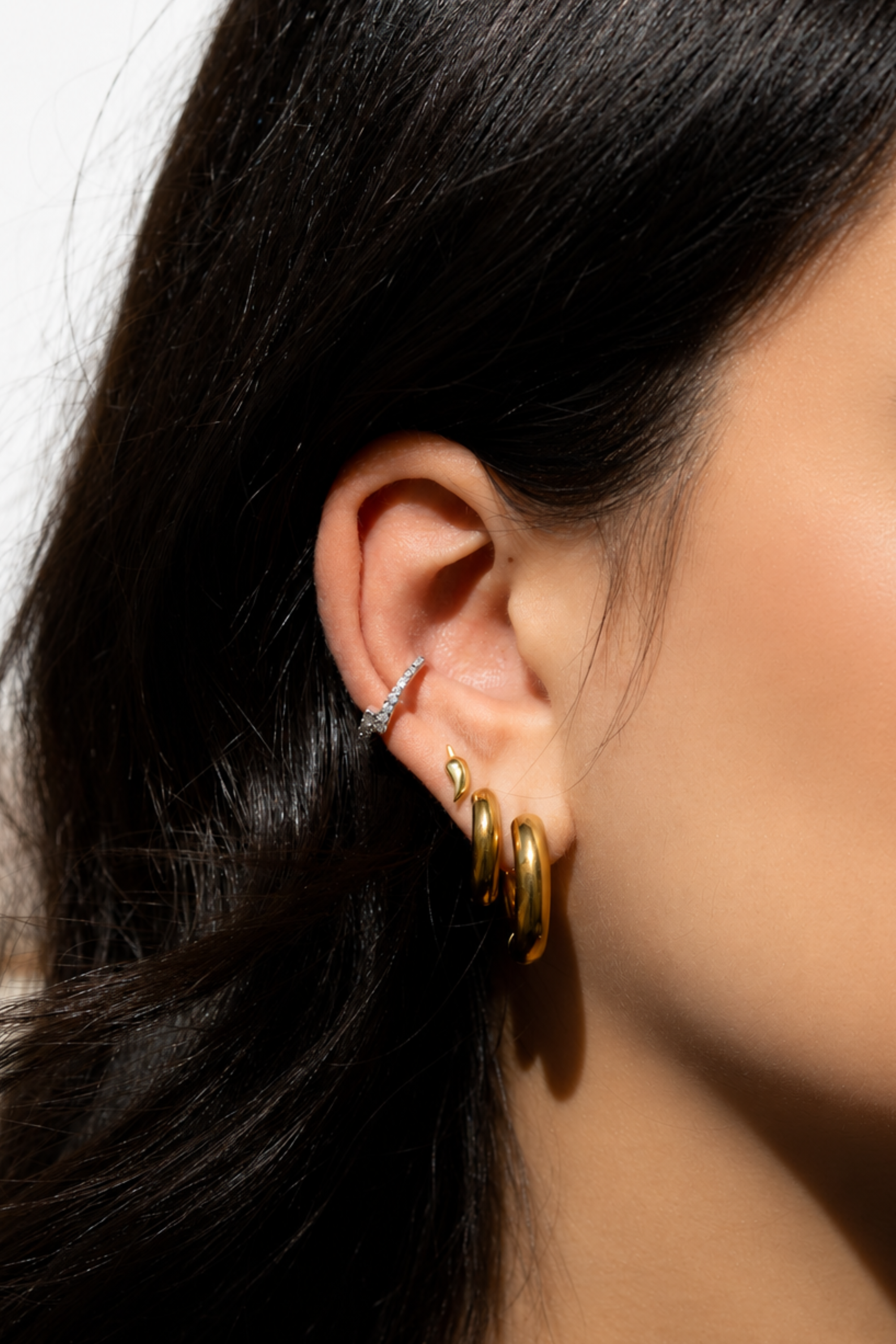Silver Valen Earcuff