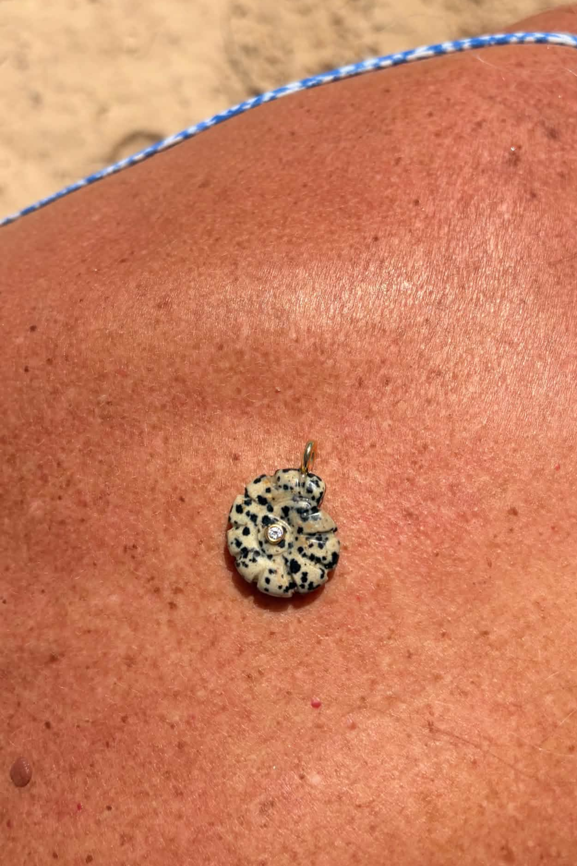 Shore Pendant - Natural Dalmatian