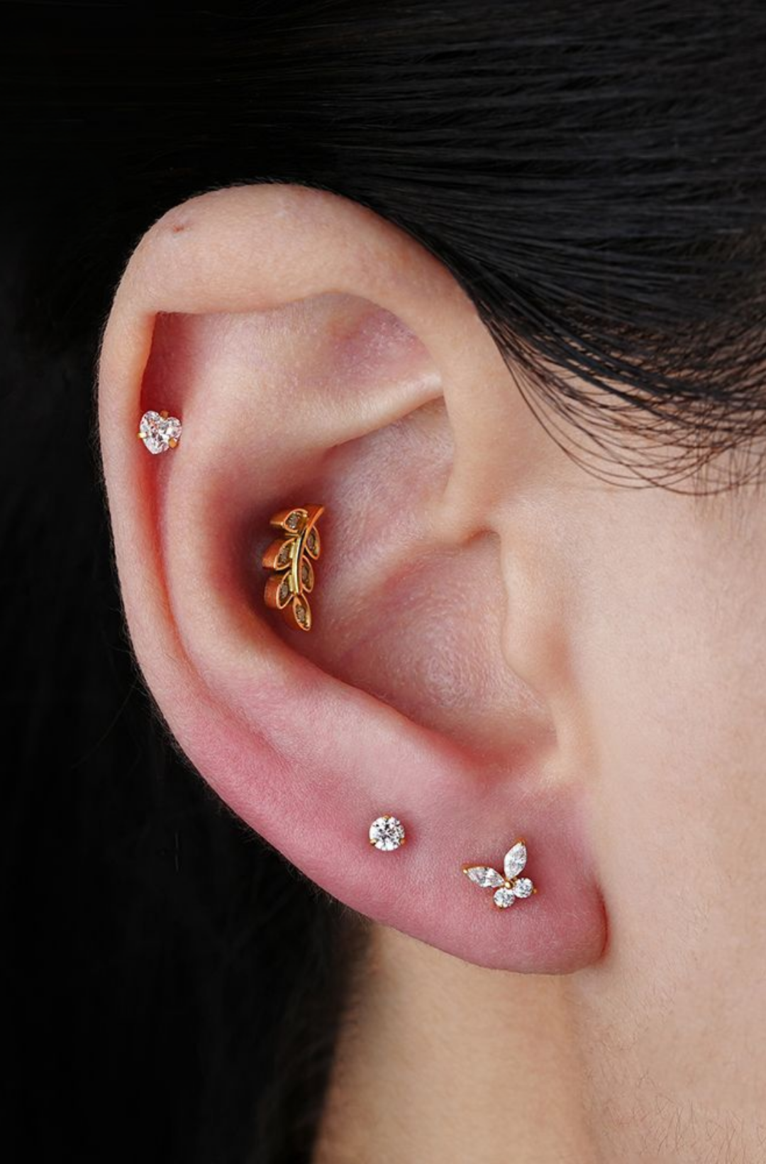 White Vine Titanium Piercing