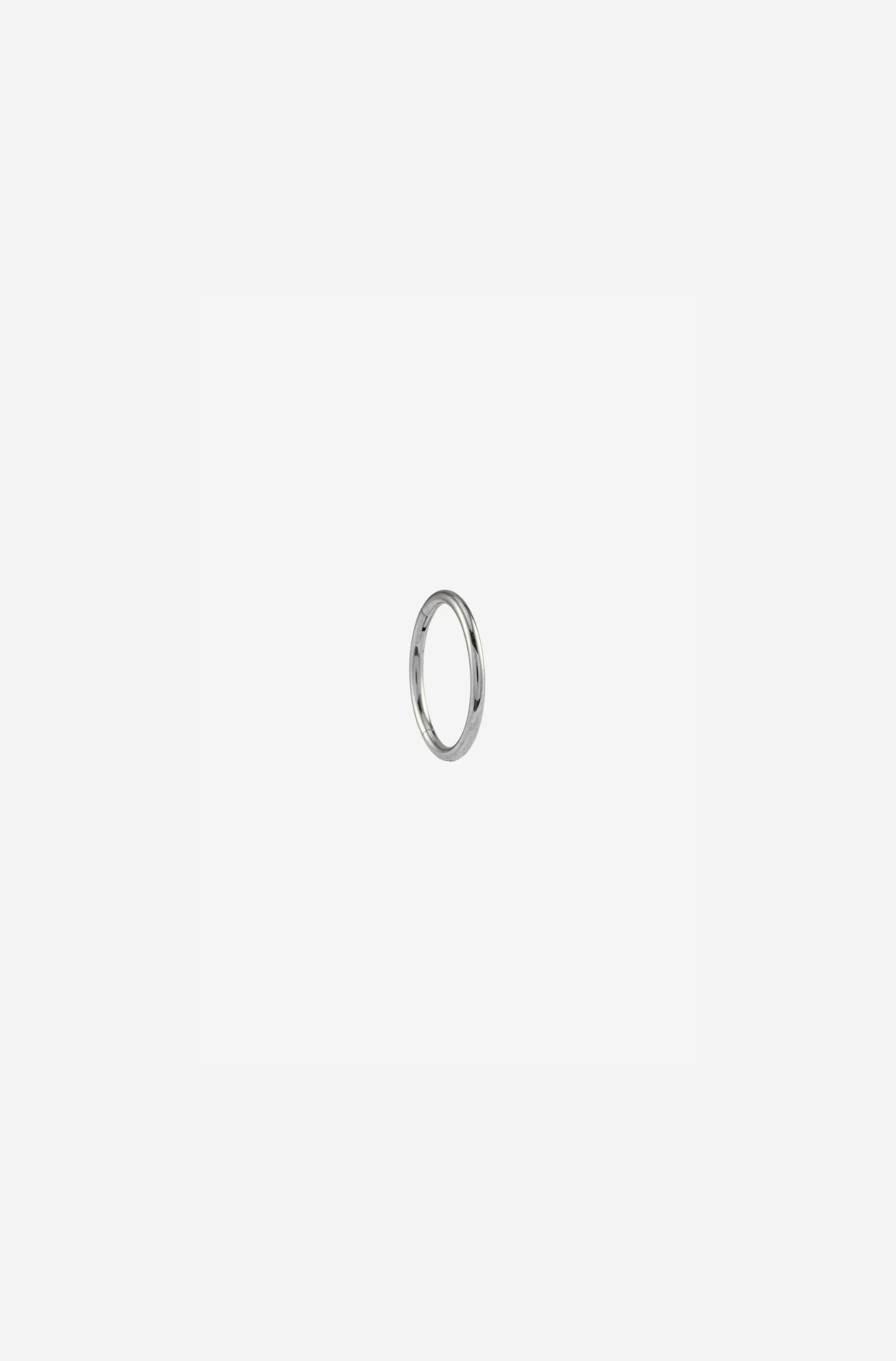 S Plain Clicker Silver - 8mm