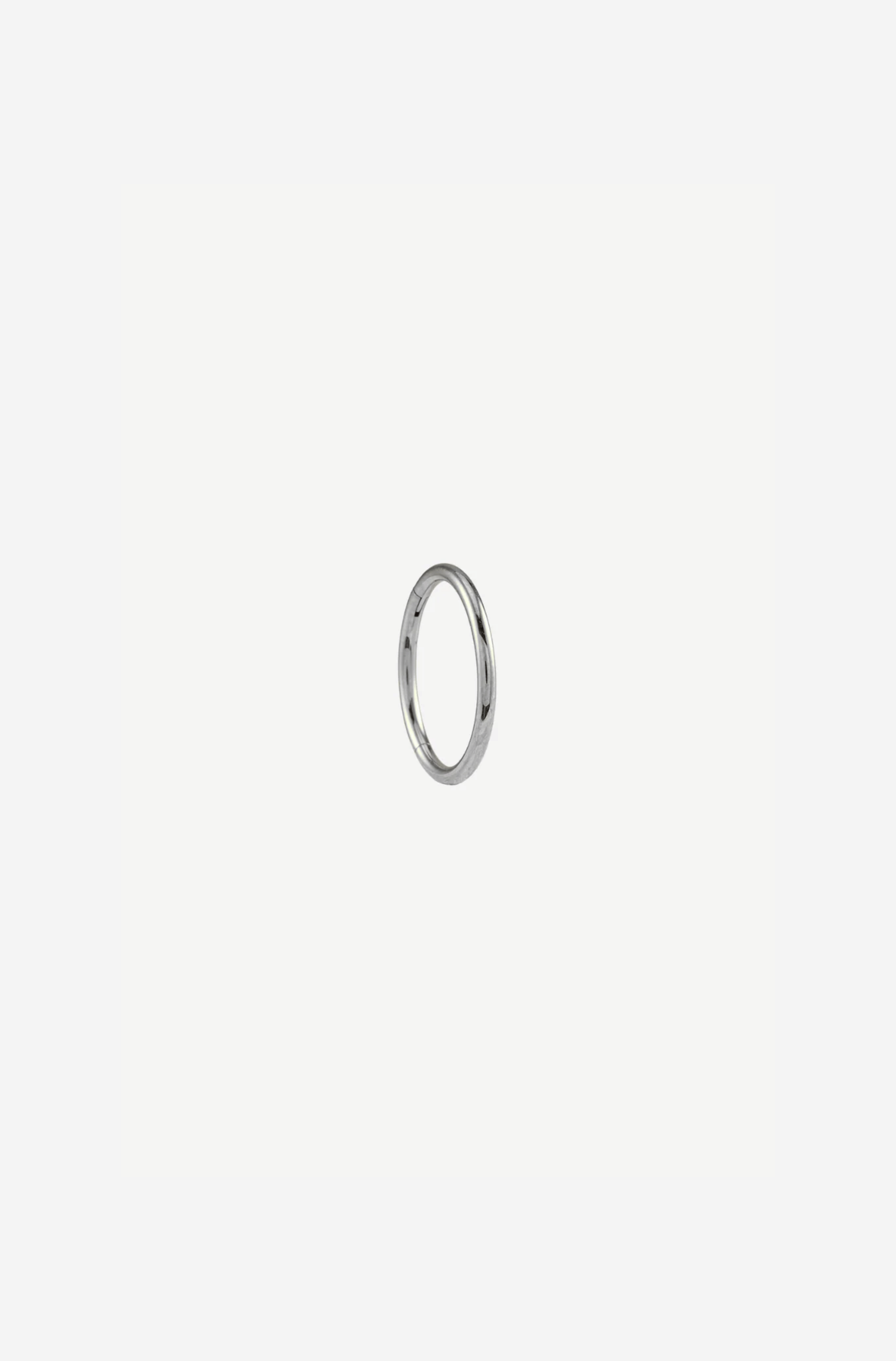 L Plain Clicker Silver - 12mm
