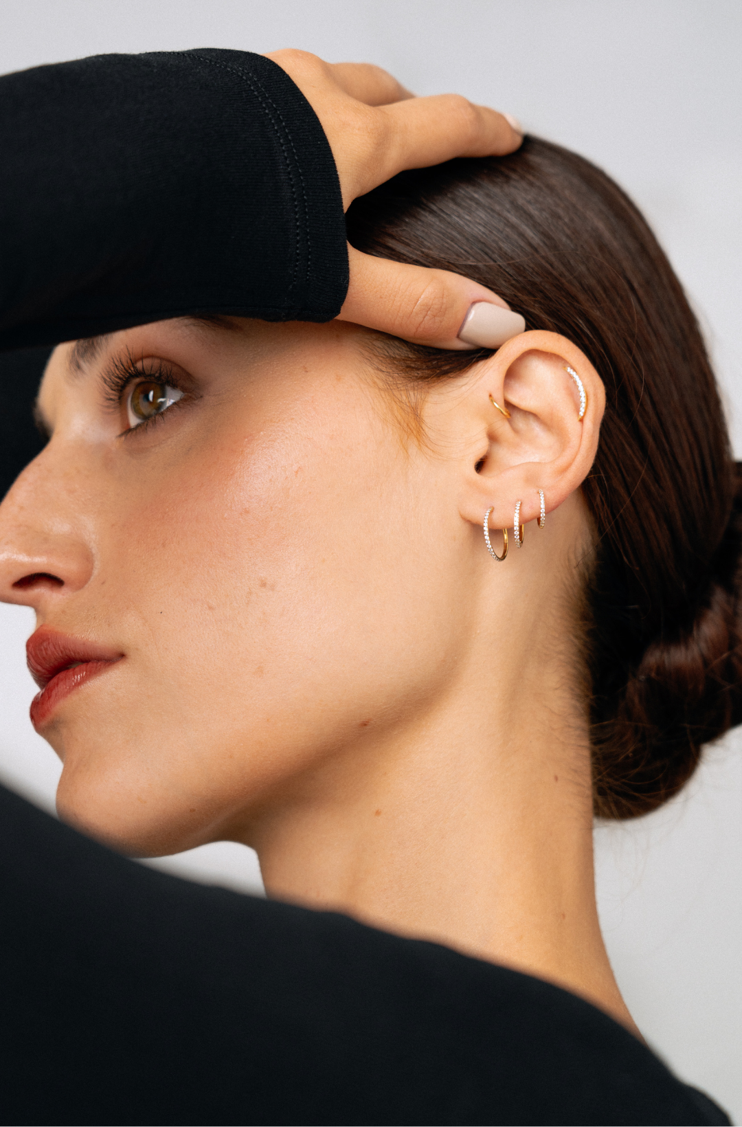 M Crystal Clicker Silver - 10mm