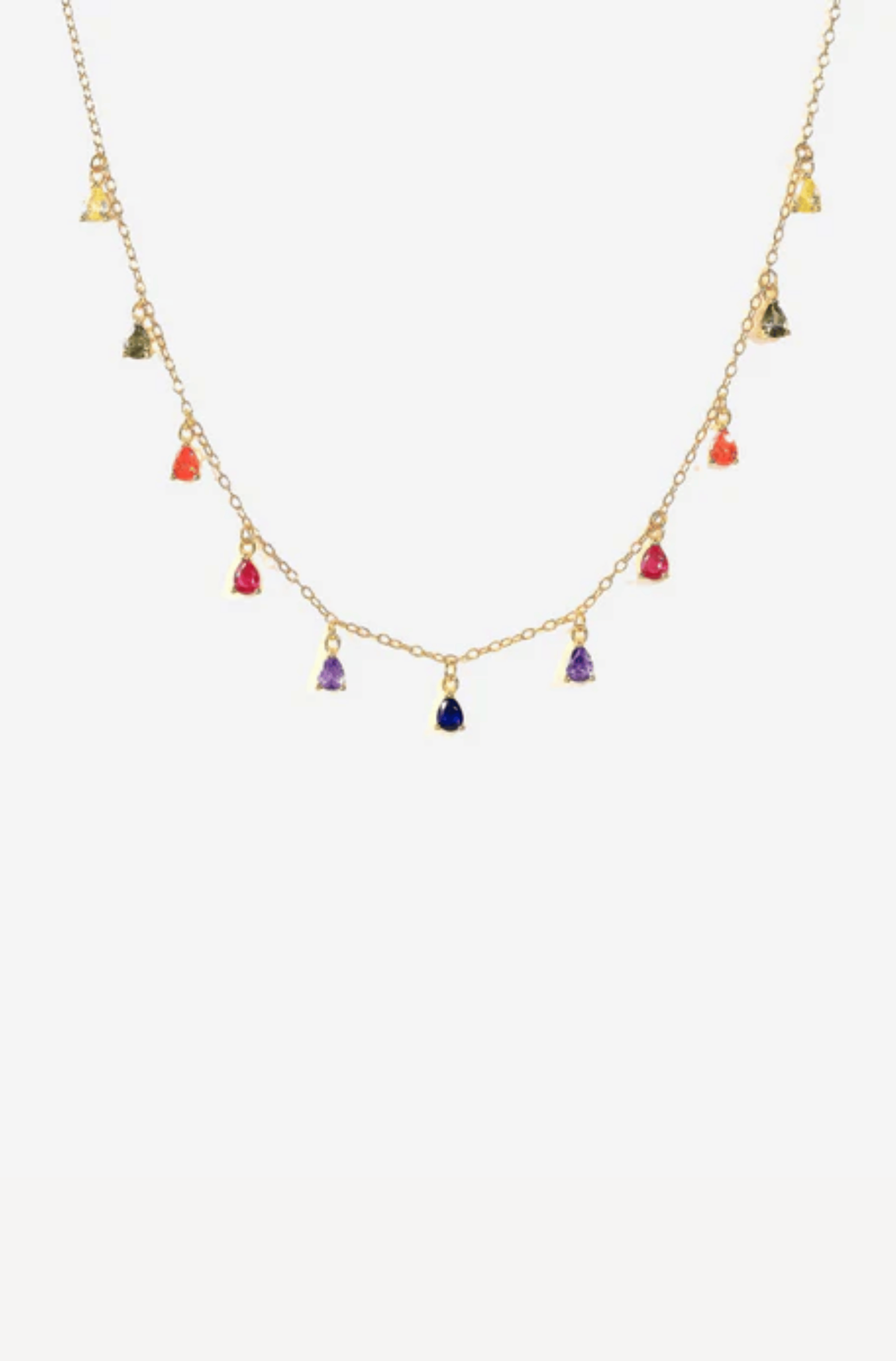 Rainbow Drops Necklace