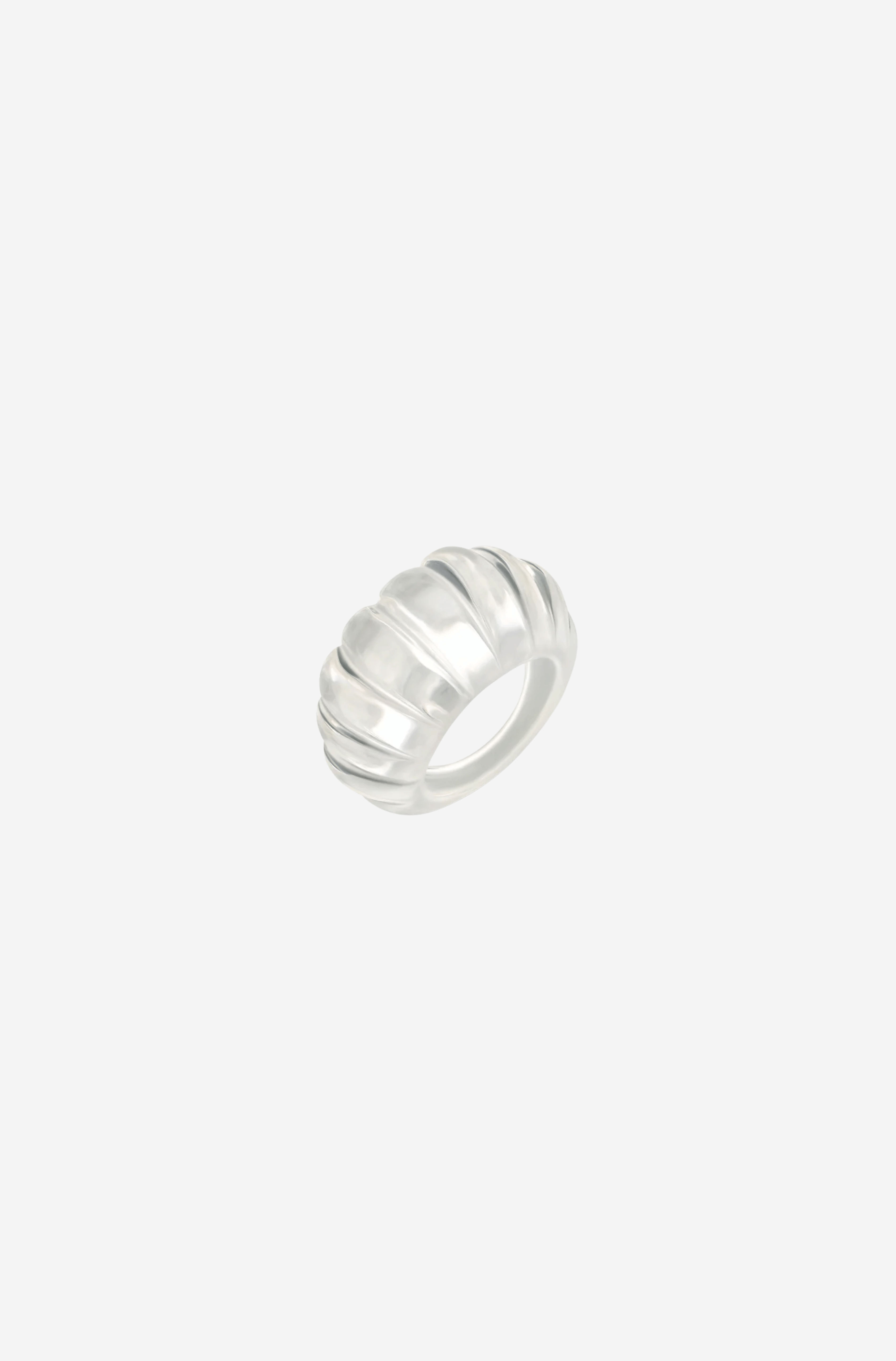 Transparent Swirl Ring