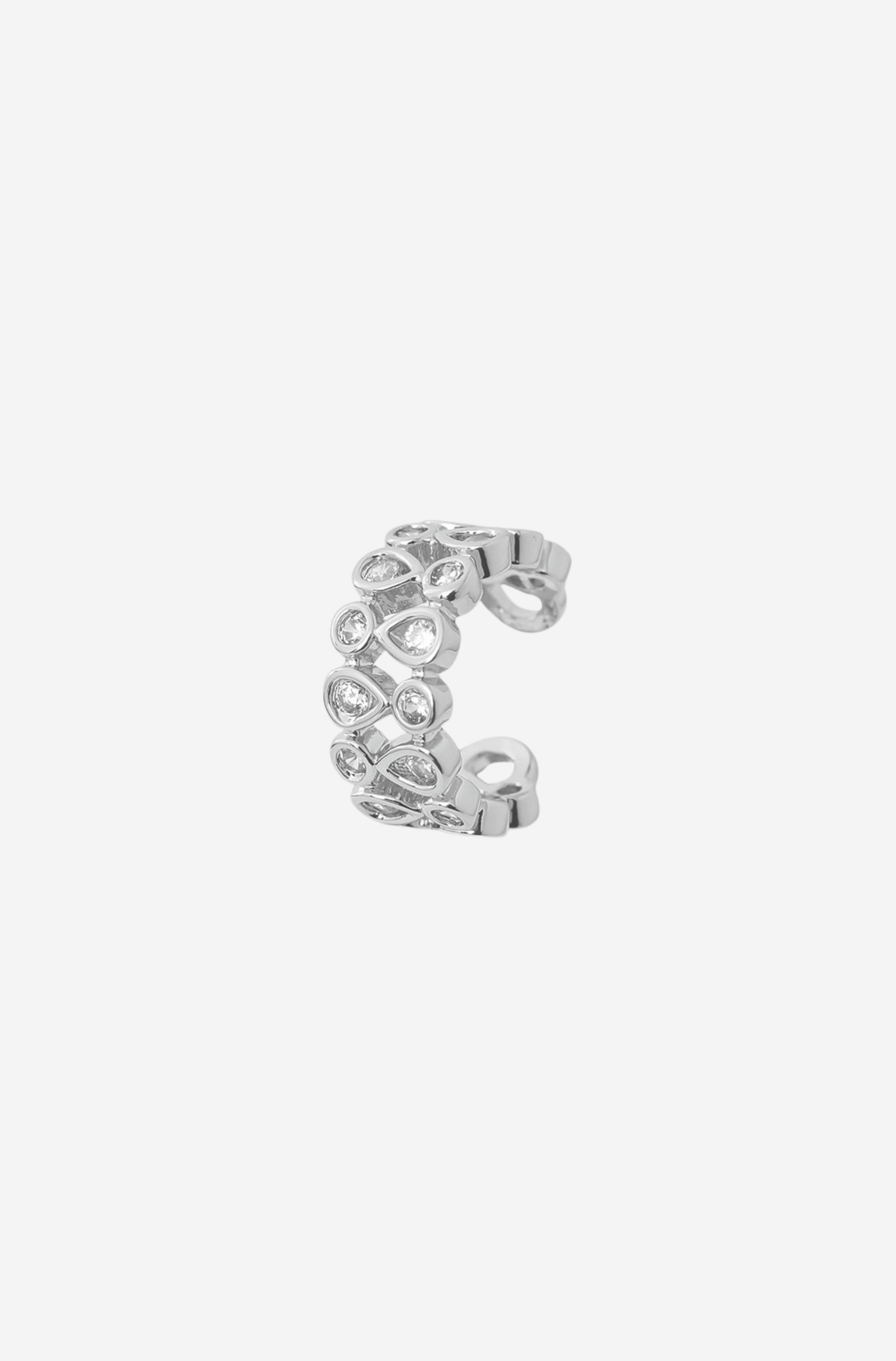 Silver Lily Earcuff