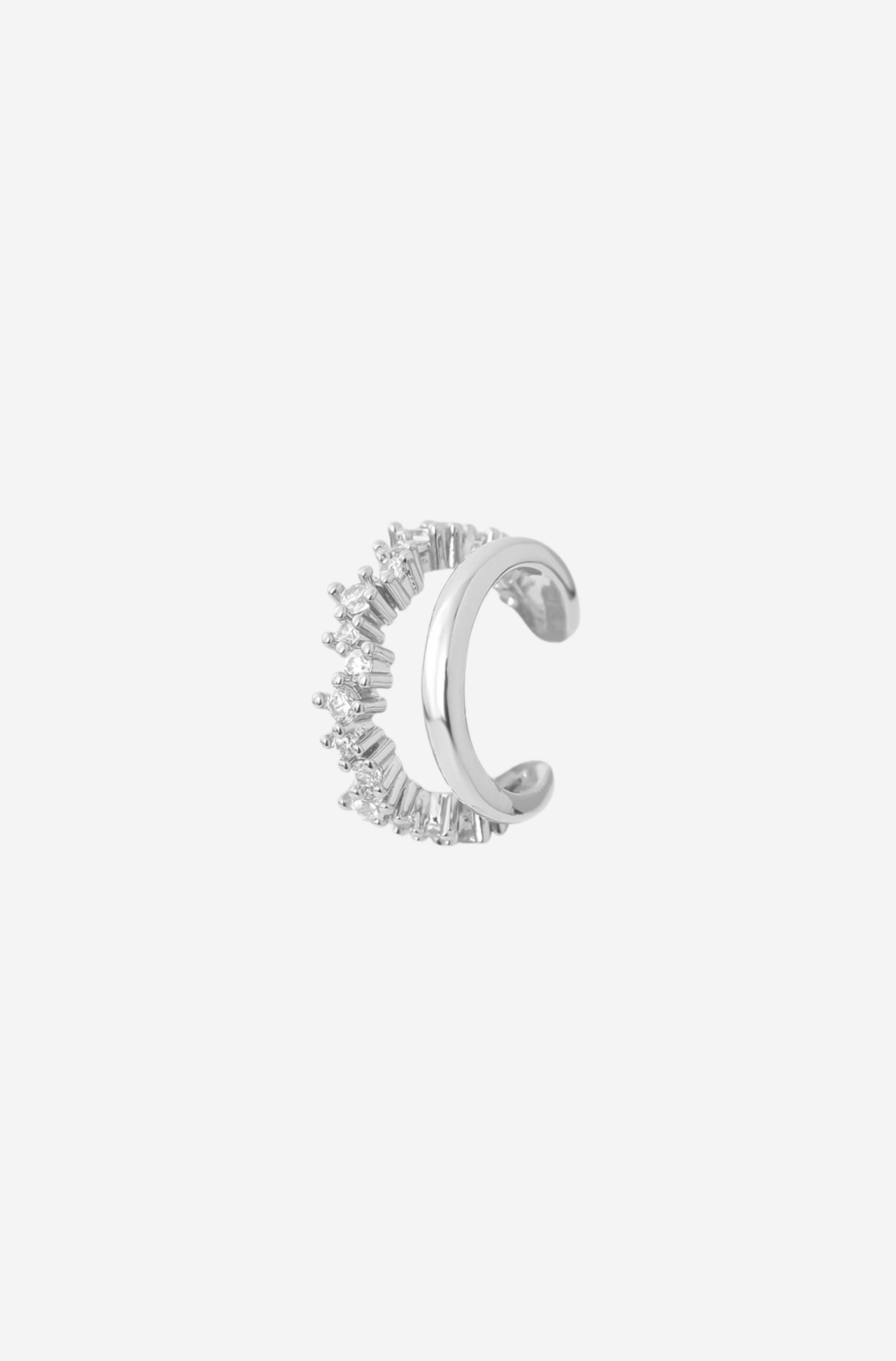 Silver Glow Earcuff