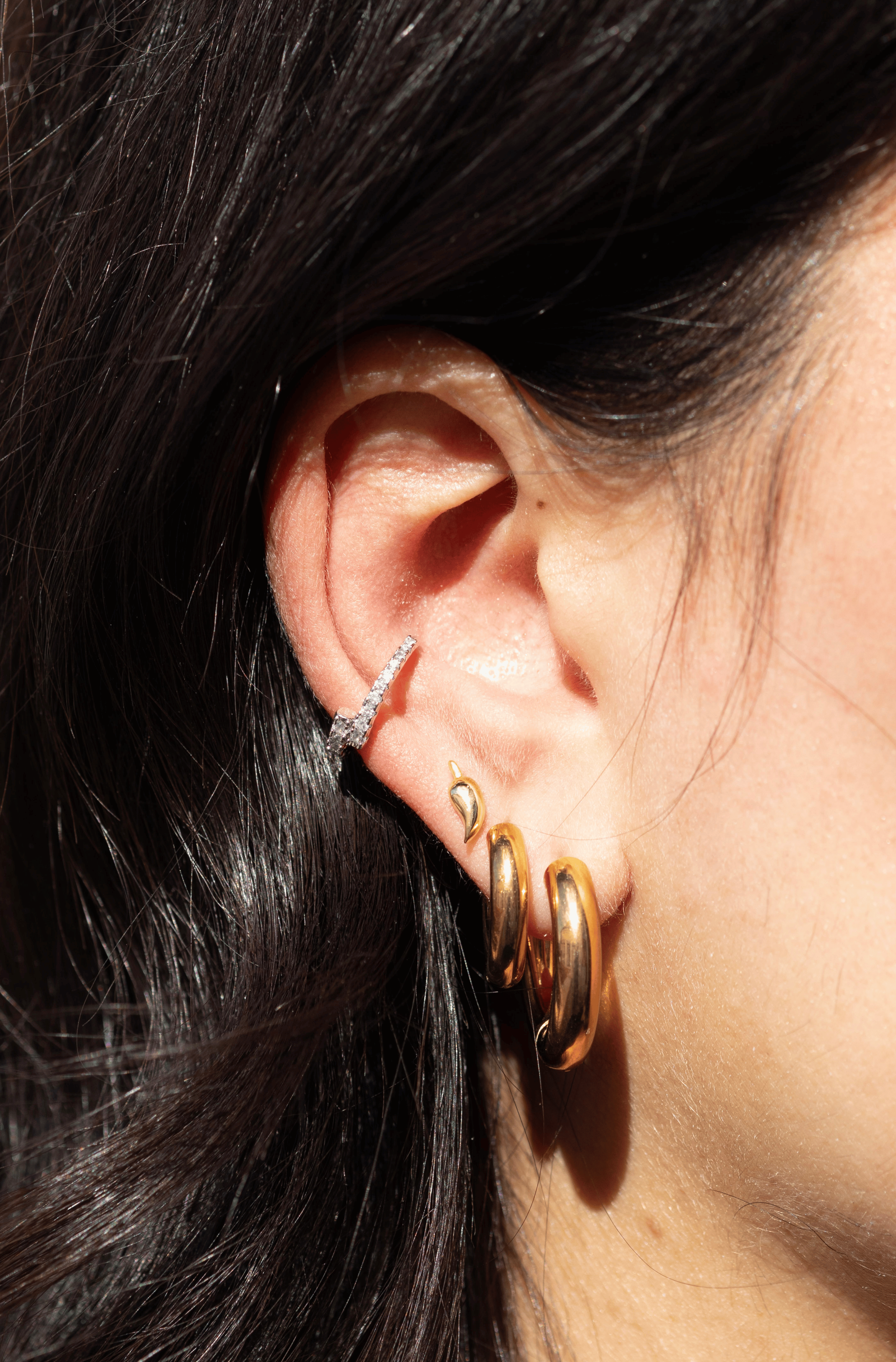 Silver Valen Earcuff