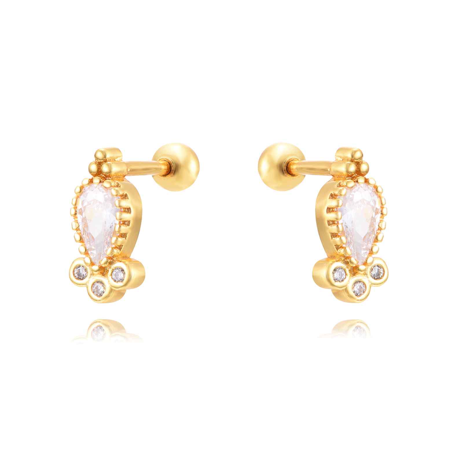 White Teardrop Piercing