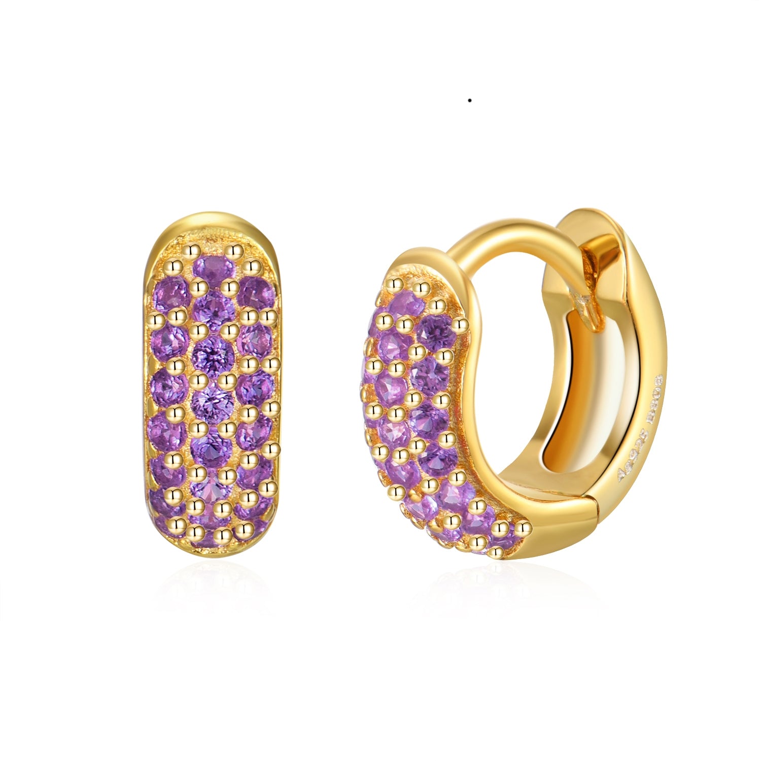 Lilac Glace Hoops