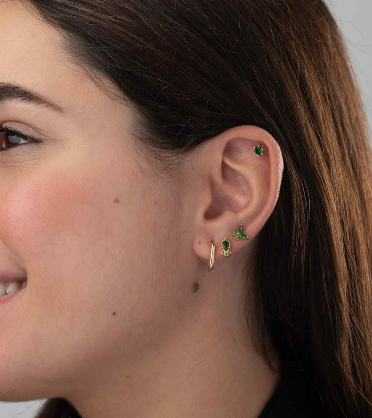 Black Teardrop Piercing