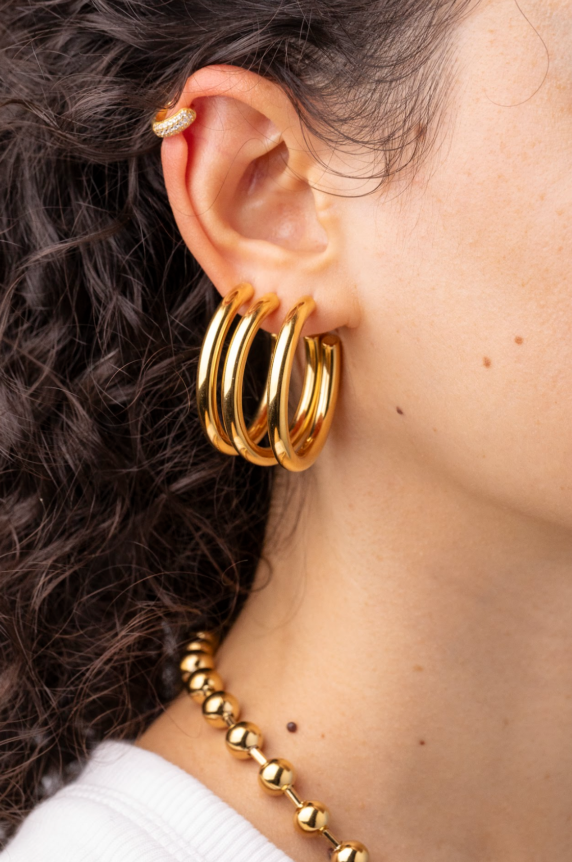 White Glace Hoop
