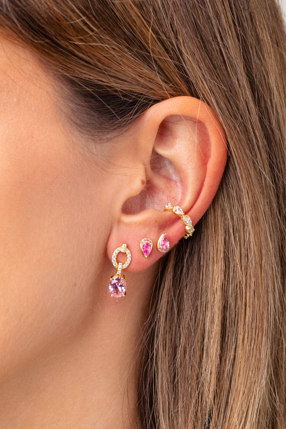 Pink Harper Earrings