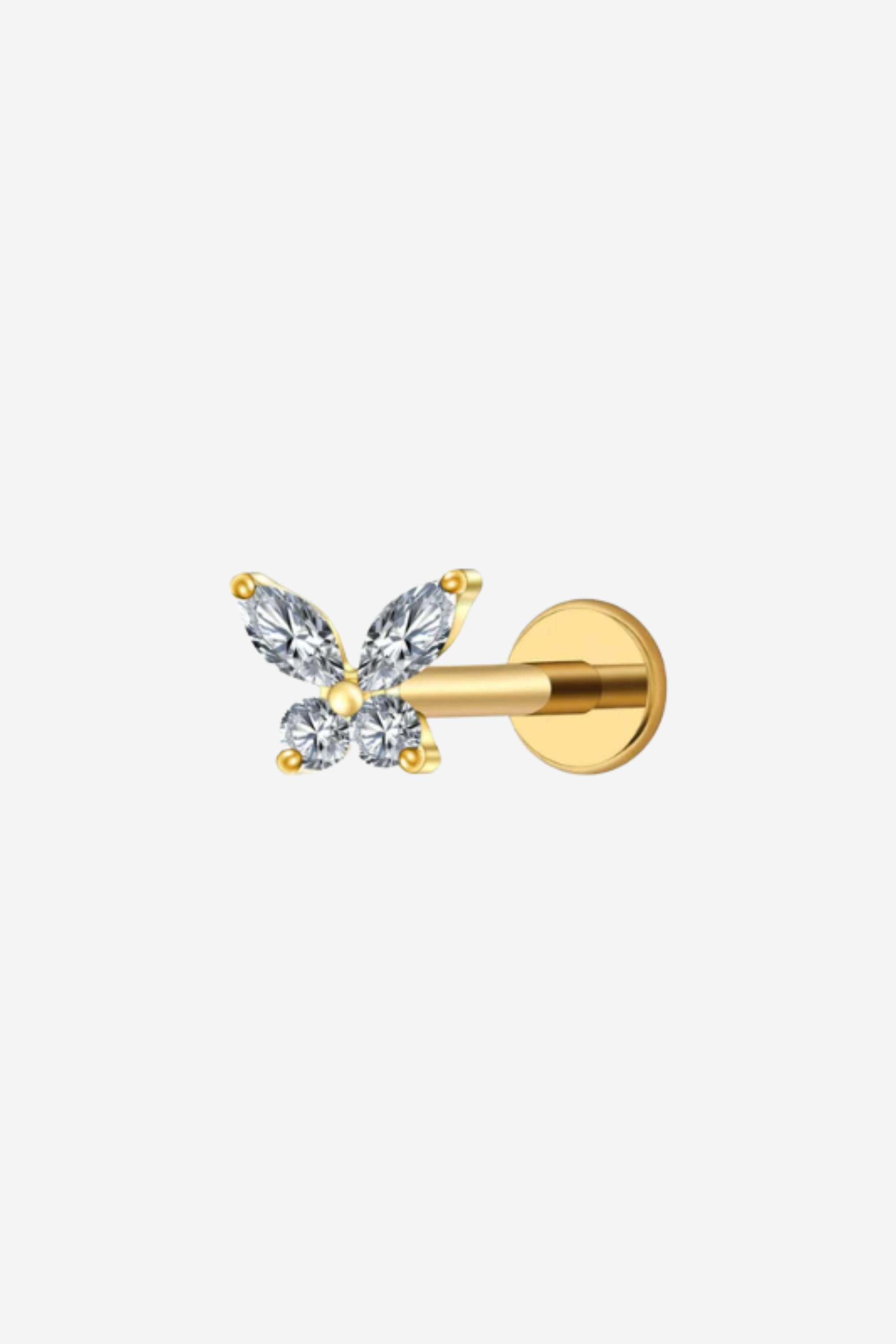White Butterfly Titanium Piercing