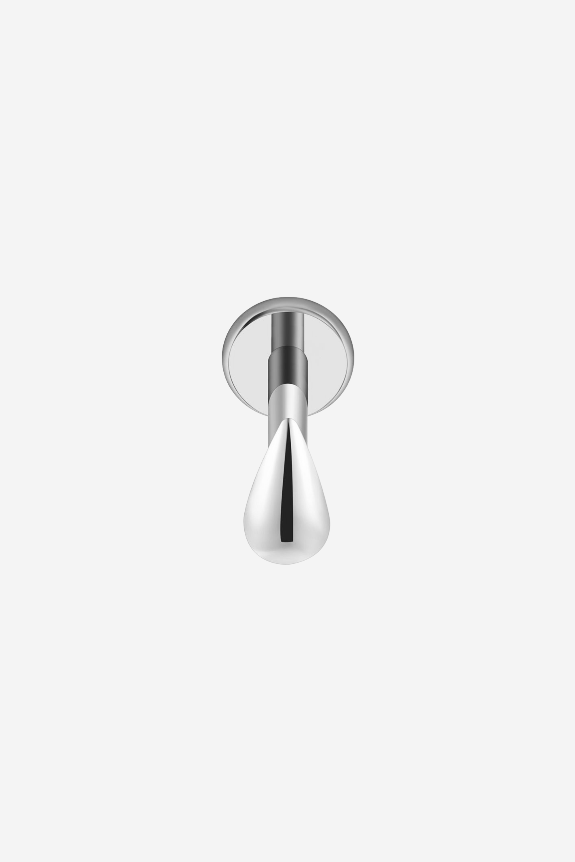 Piercing Prateado Dewy em Titânio