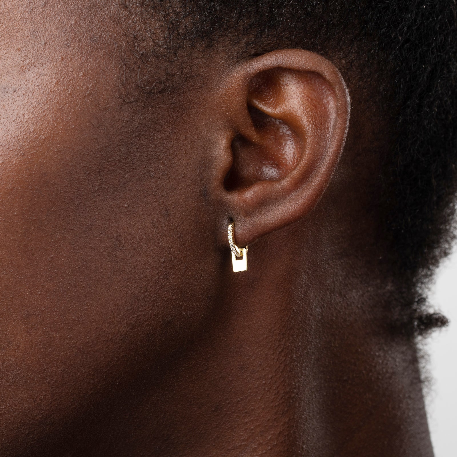 White Vera Hoops