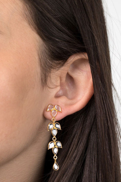 Vinie Clear Quartz Earrings