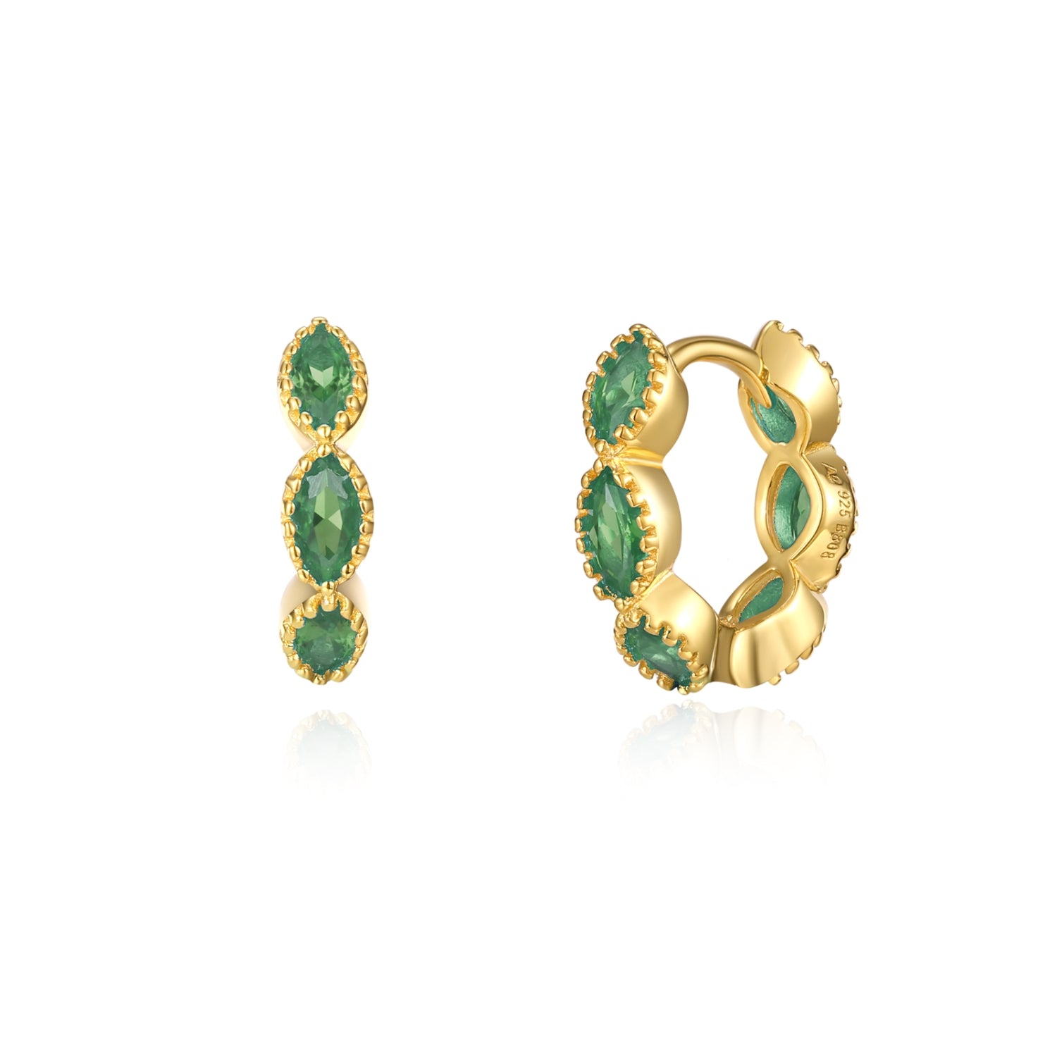 Green April Hoops