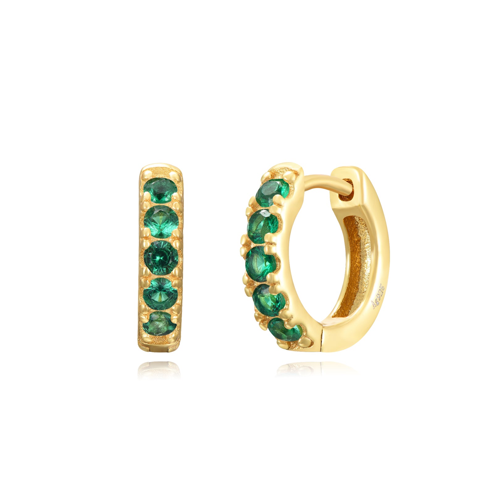 Green Mollie Hoops