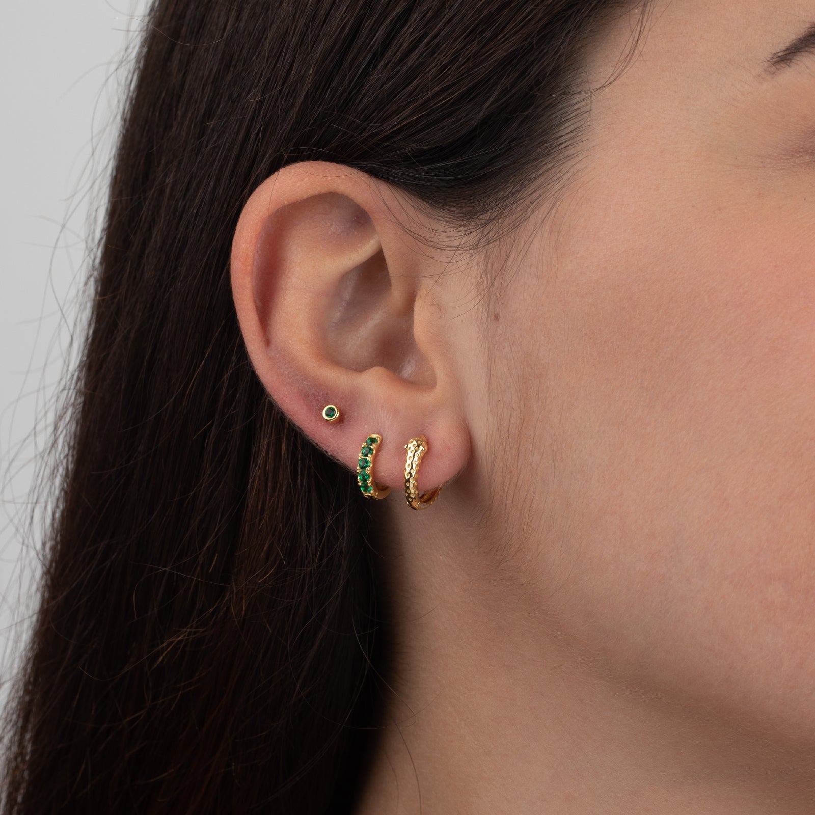 White Mollie Hoops