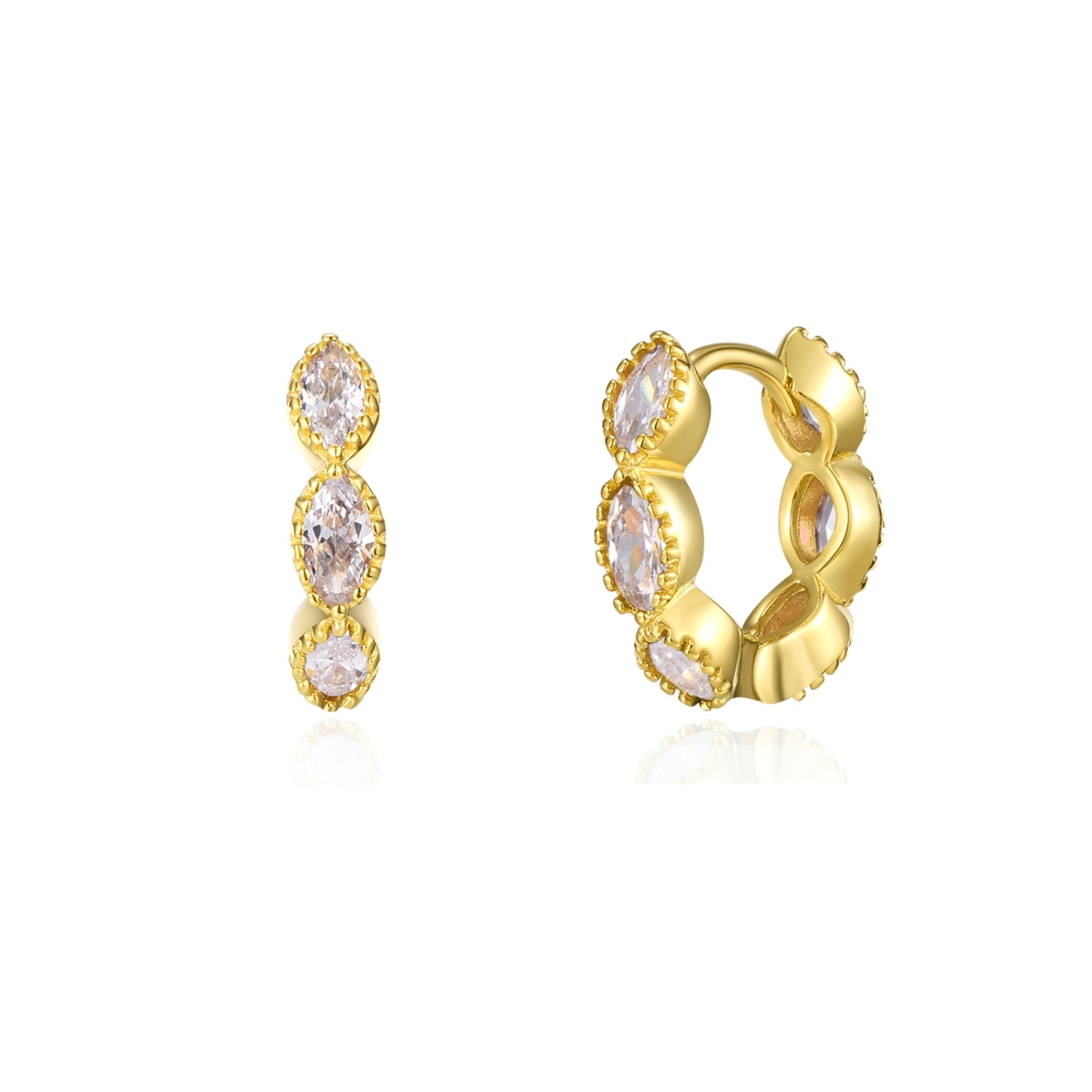 White April Hoops