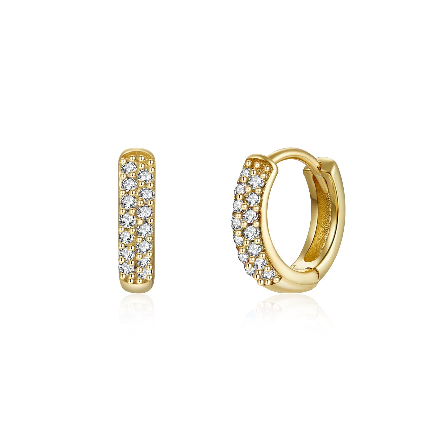 White Céline Hoops