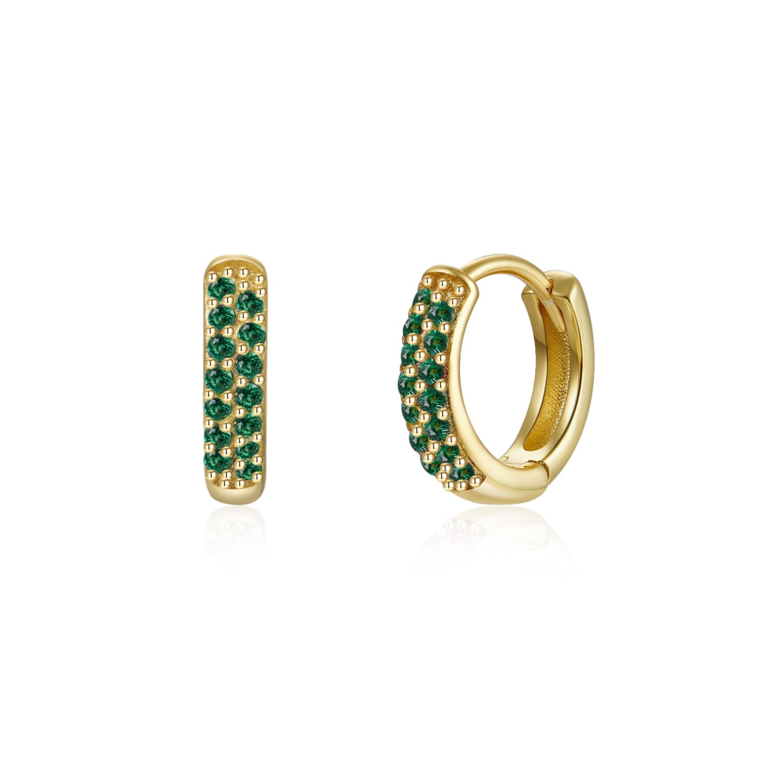 Green Céline Hoops
