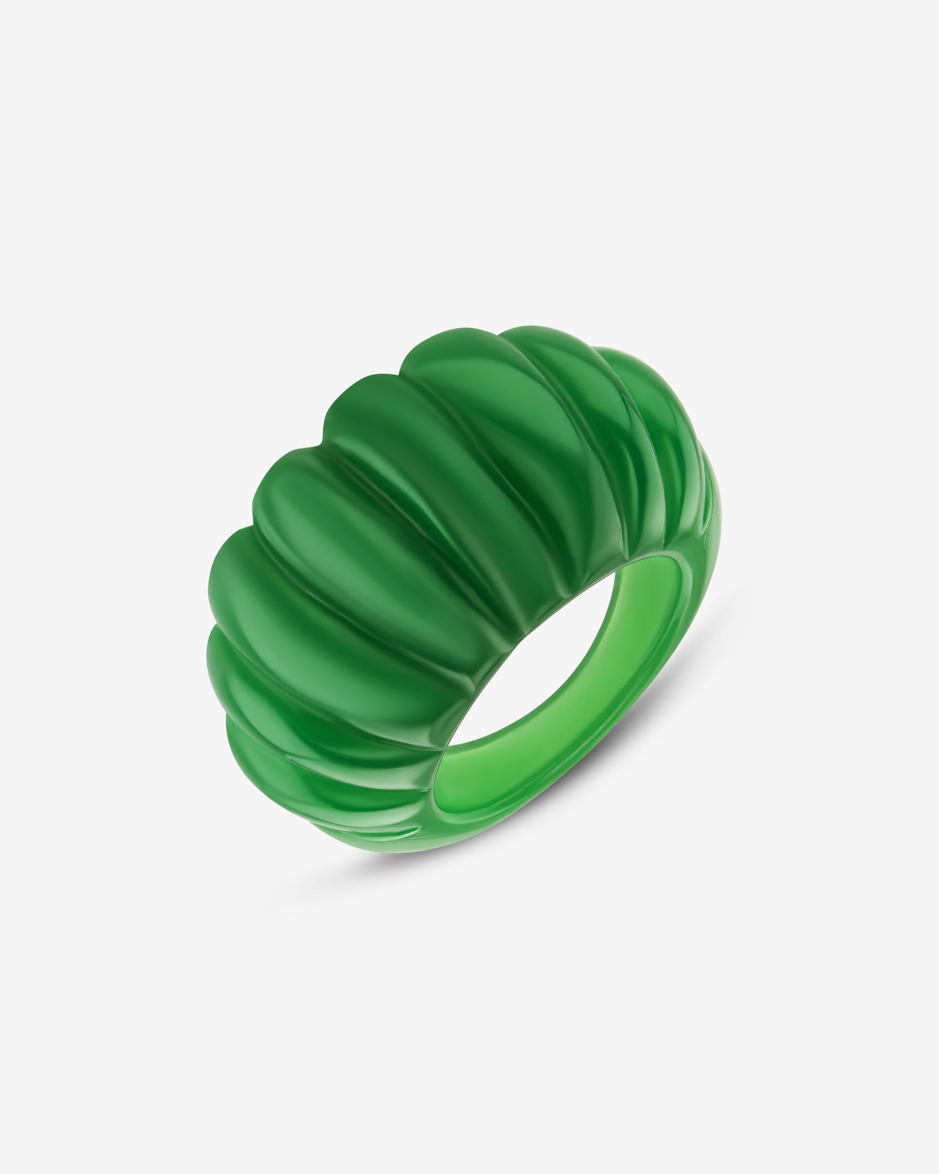 Green Swirl Ring
