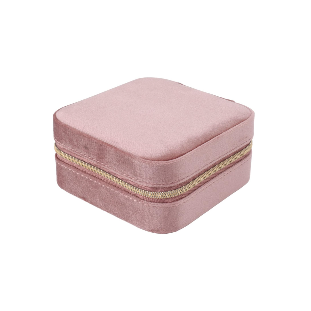 Velvet Pink Jewellery Box