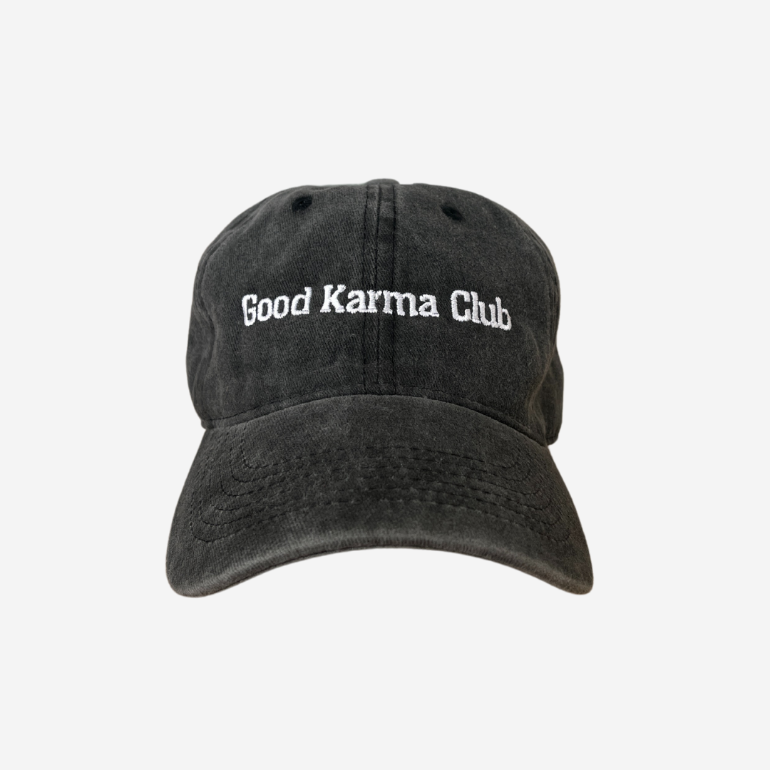 Black Good Karma Club Cap